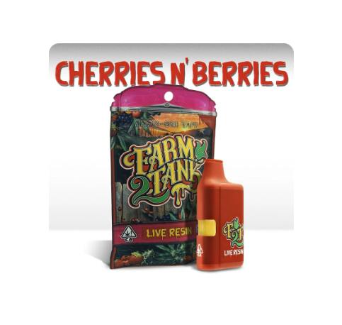 FARM2TANK - LIVE RESIN READY TO USE VAPORIZER [1G] CHERRIES N BERRIES