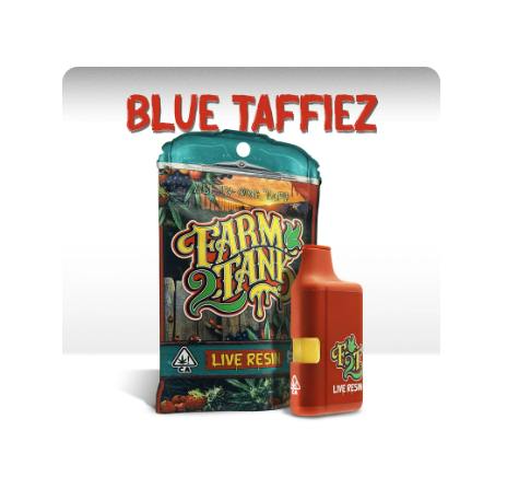 FARM2TANK - LIVE RESIN READY TO USE VAPORIZER [1G] BLUE TAFFIEZ