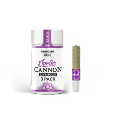 JEETER - LIVE ROSIN BABY CANNON INFUSED PREROLL [1.3G] GRAPE APE