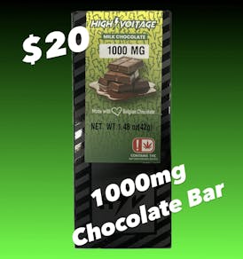 1000mg Milk Chocolate Bar