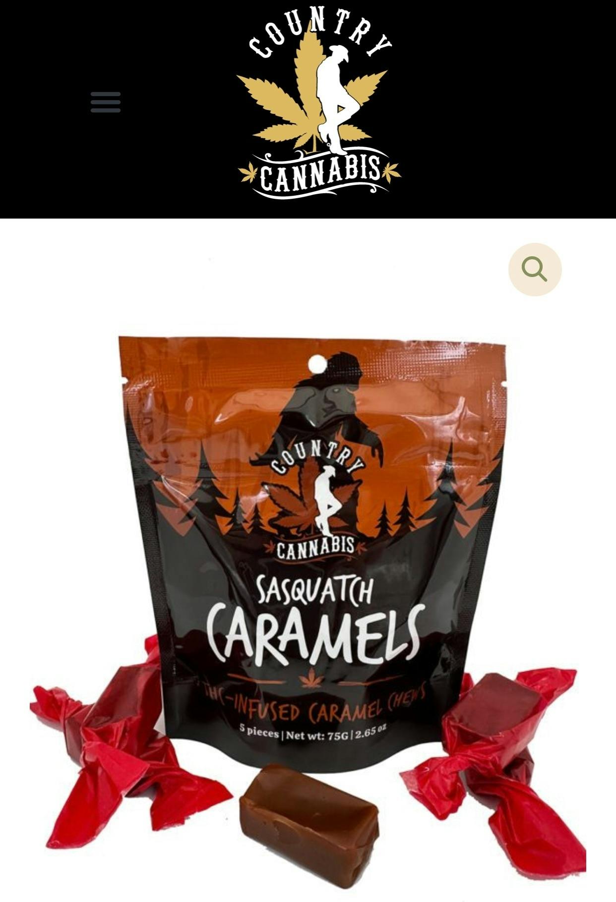 Sasquatch Caramels | THC-Infused Caramel Chews | 5 PK | 500MG