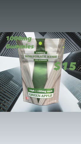 Green Apple 1000mg Gummies