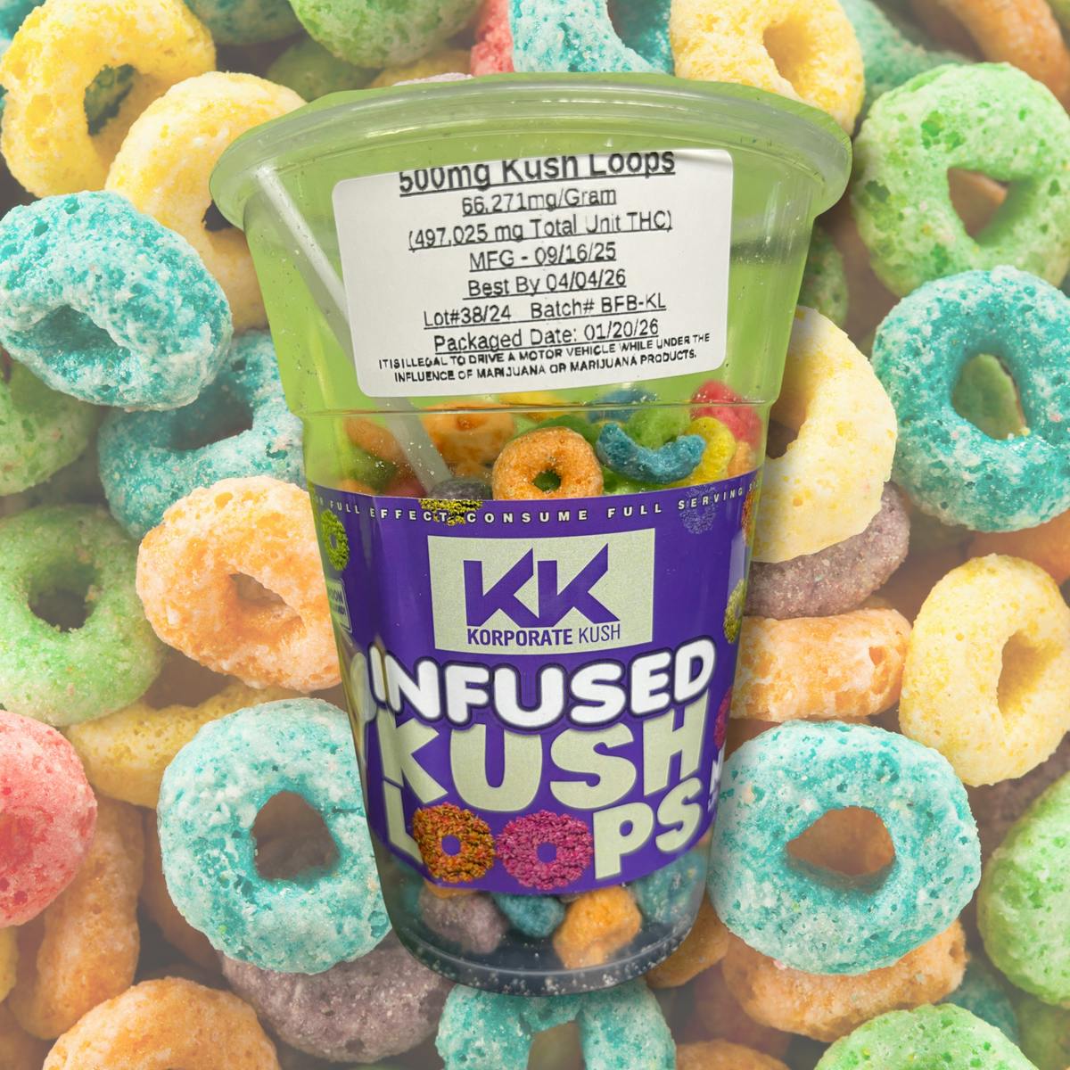 Infused Cereal | Baked Goods | 500mg/ea