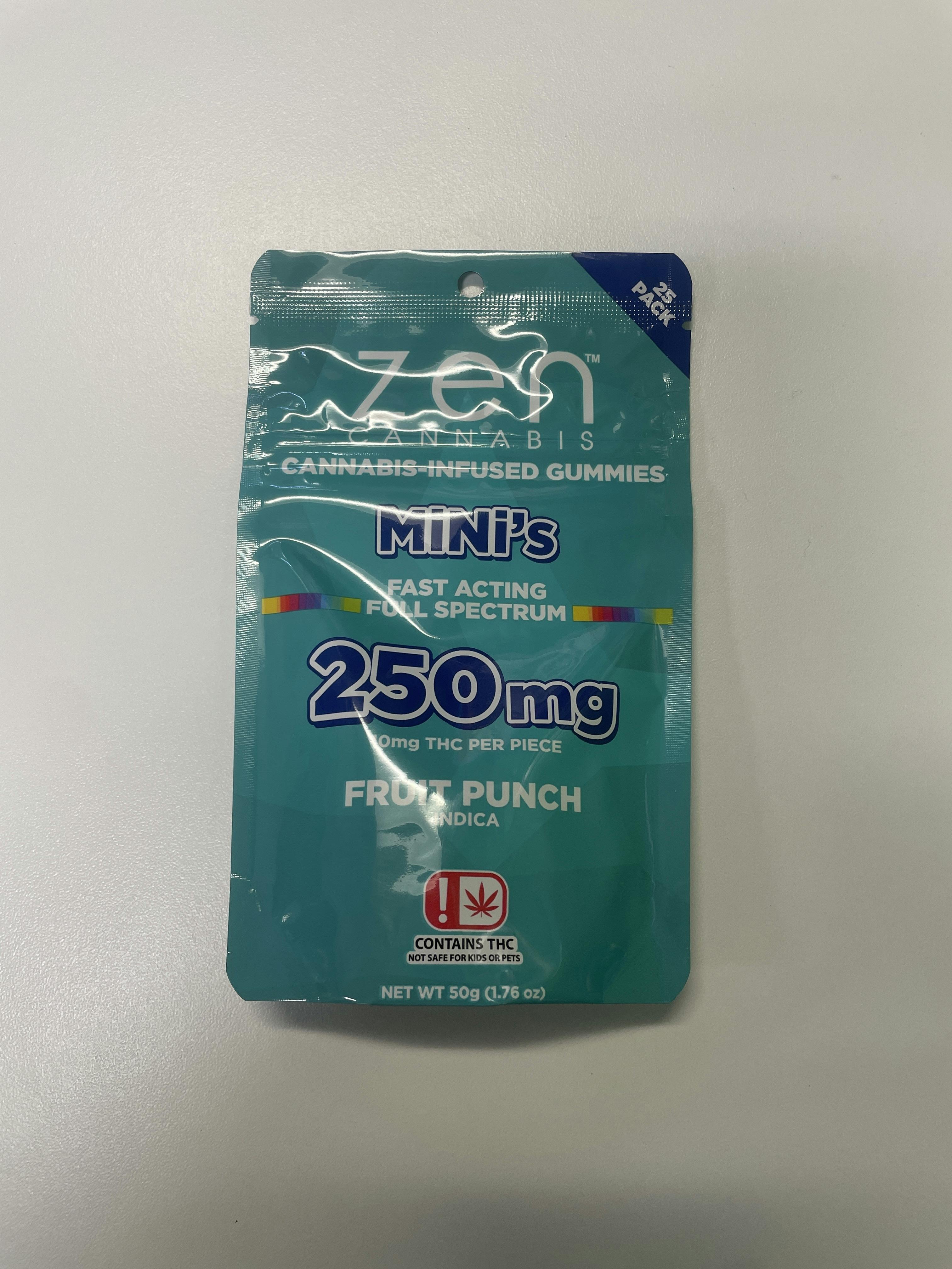 ZEN - Indica Mini Fruit Punch 250mg