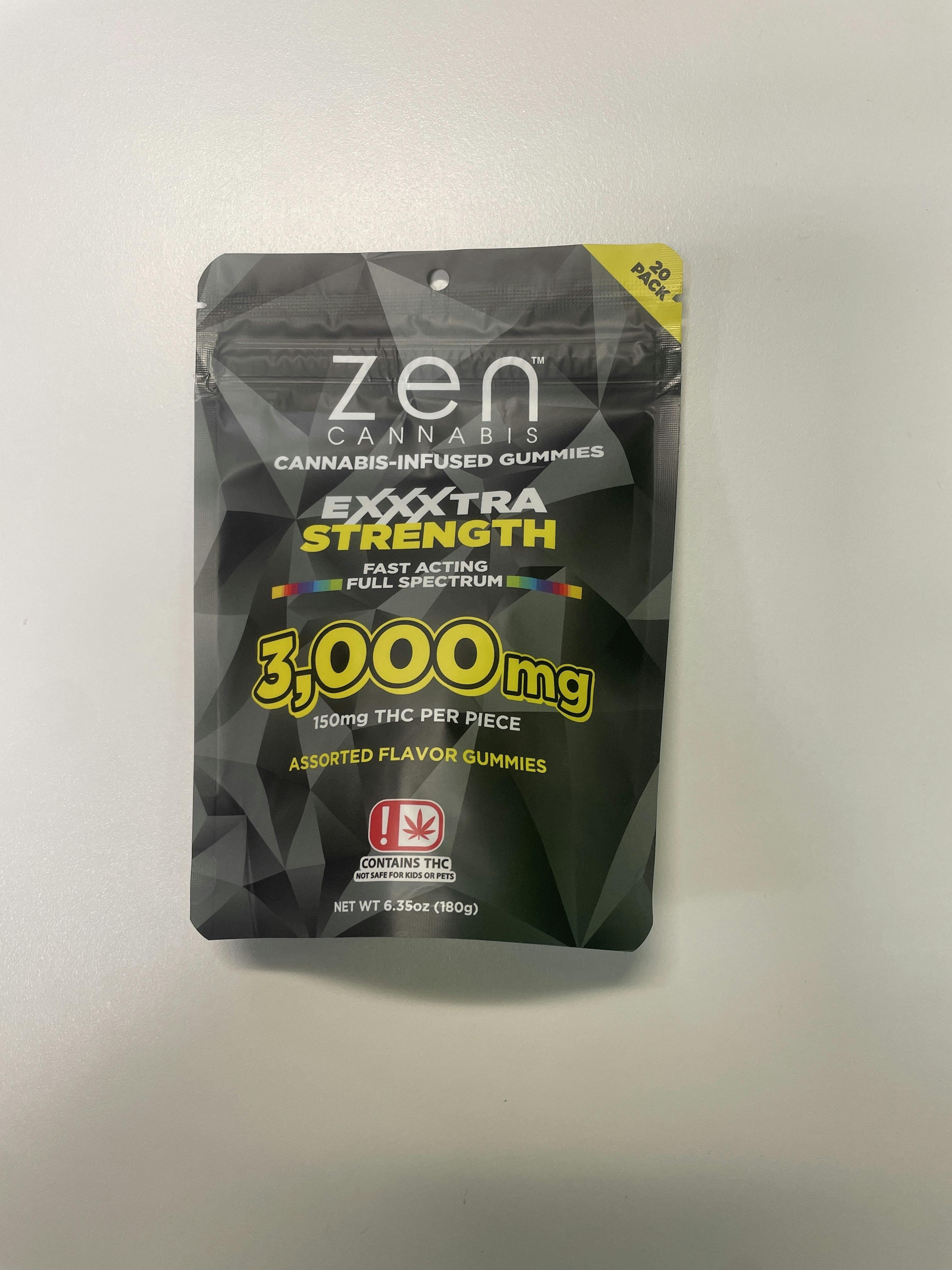 ZEN - Extra Strength Asstd Flavor 3000mg cannabis product