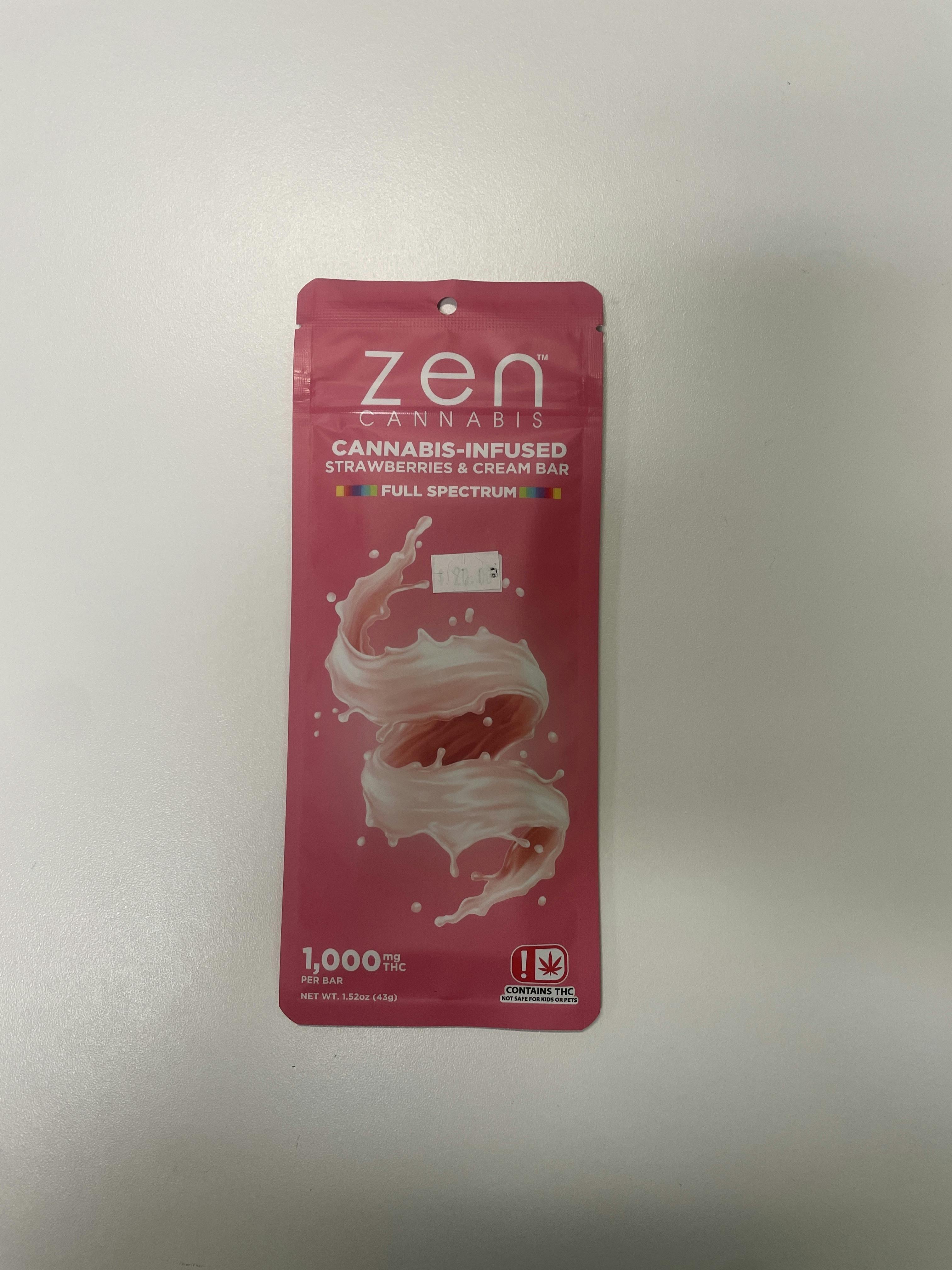 Strawberries & Cream Bar by Zen Cannabis