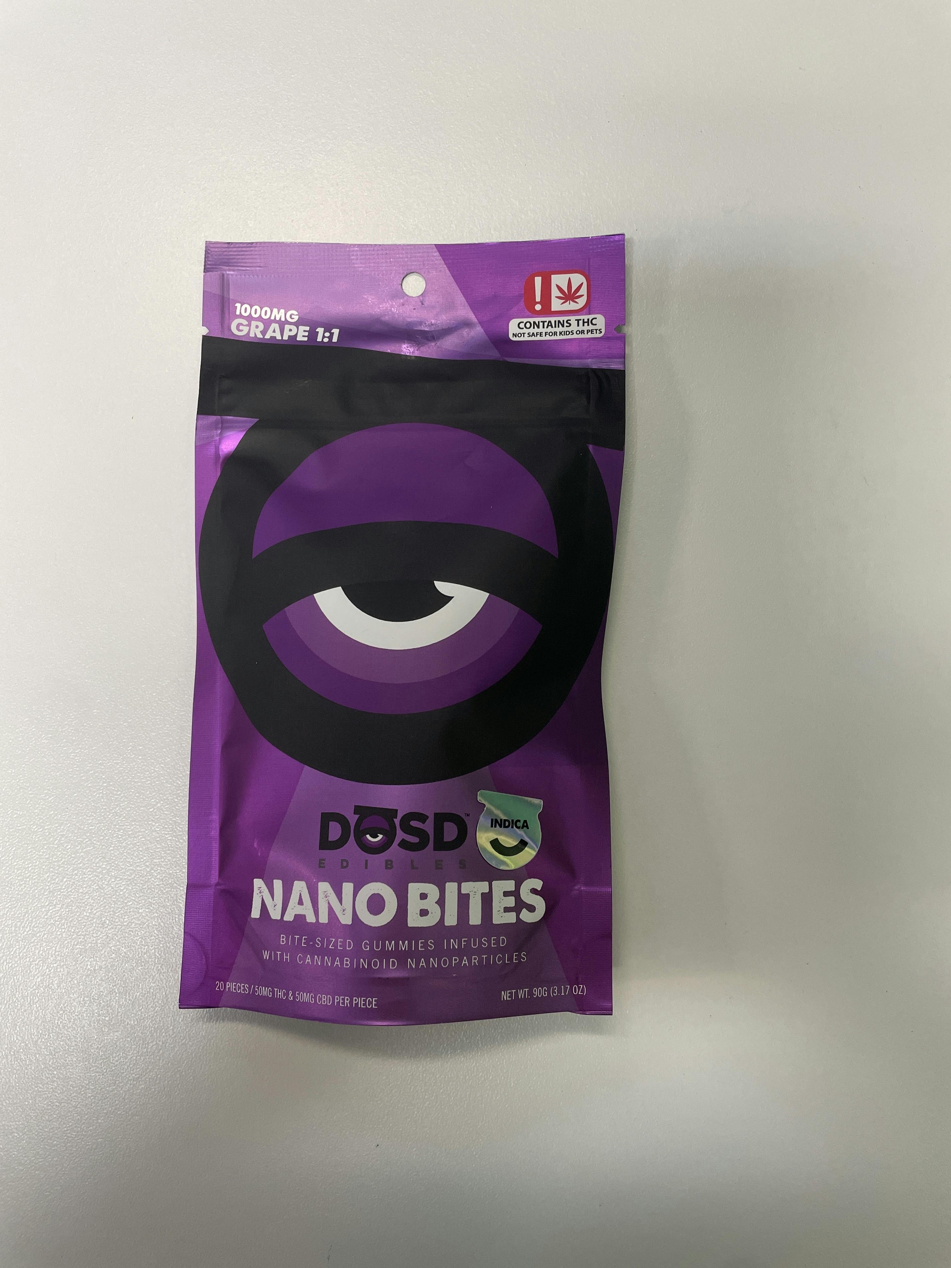DOSD - Grape Indica (CBD:THC) - 1000 mg