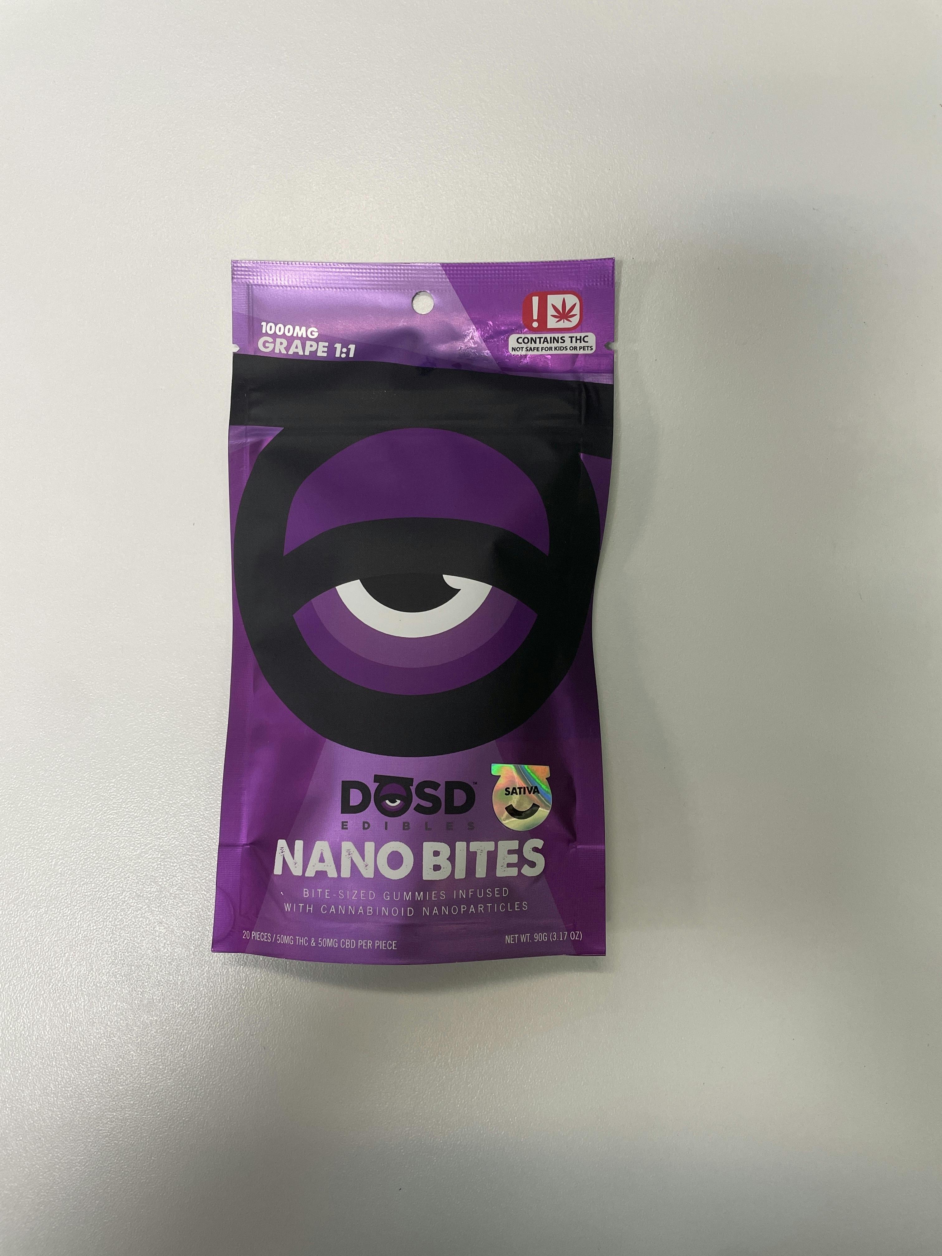 DOSD - Grape SATIVA (CBD:THC) - 1000 mg