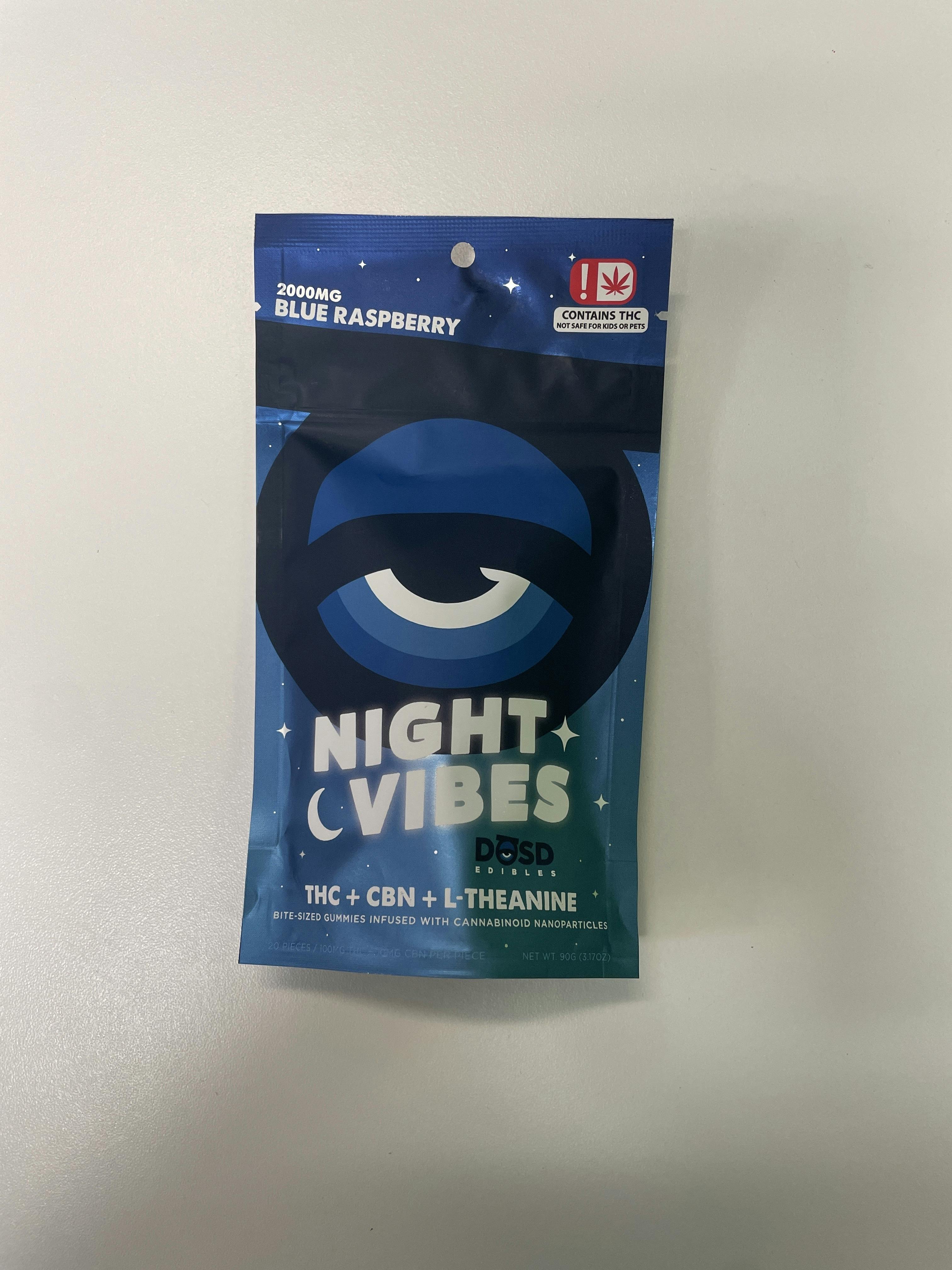 DOSD - Blue Raspberry - 2000mg NIGHT VIBES - 05577