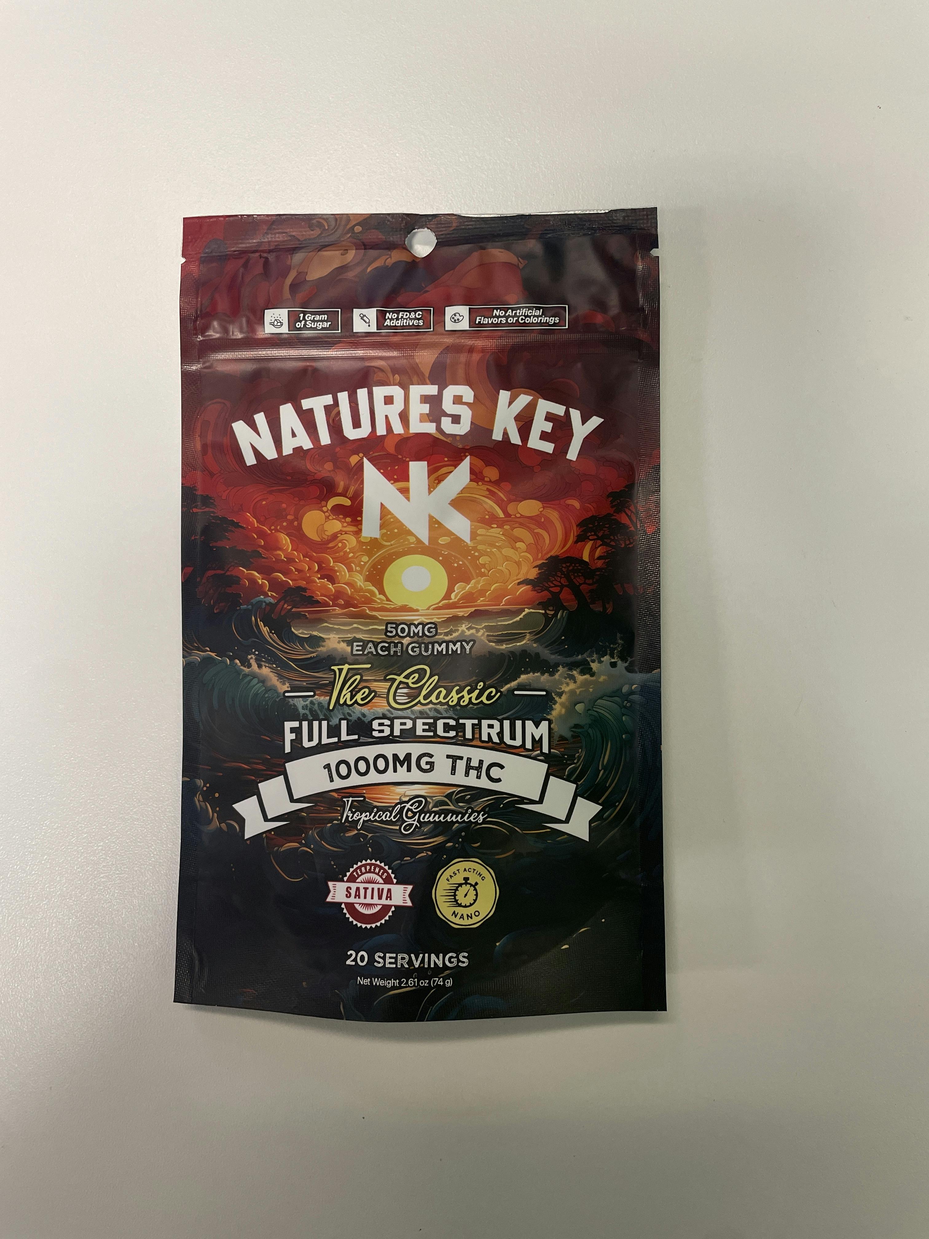 NATURES KEY-1000mg NANO THC Tropical- Sativa