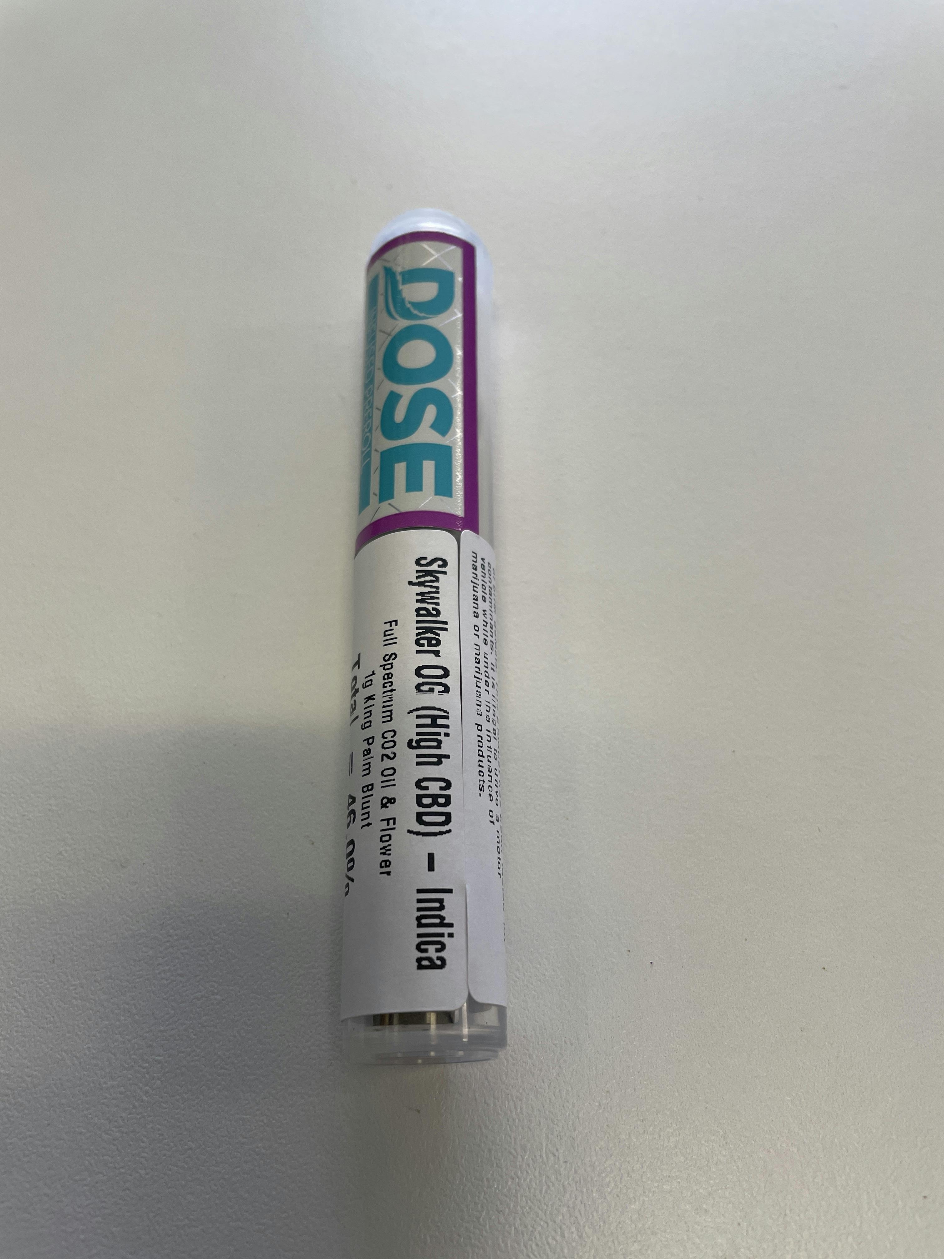 Dose -Skywalker OG (High CBD) 1g King Palm Blunt