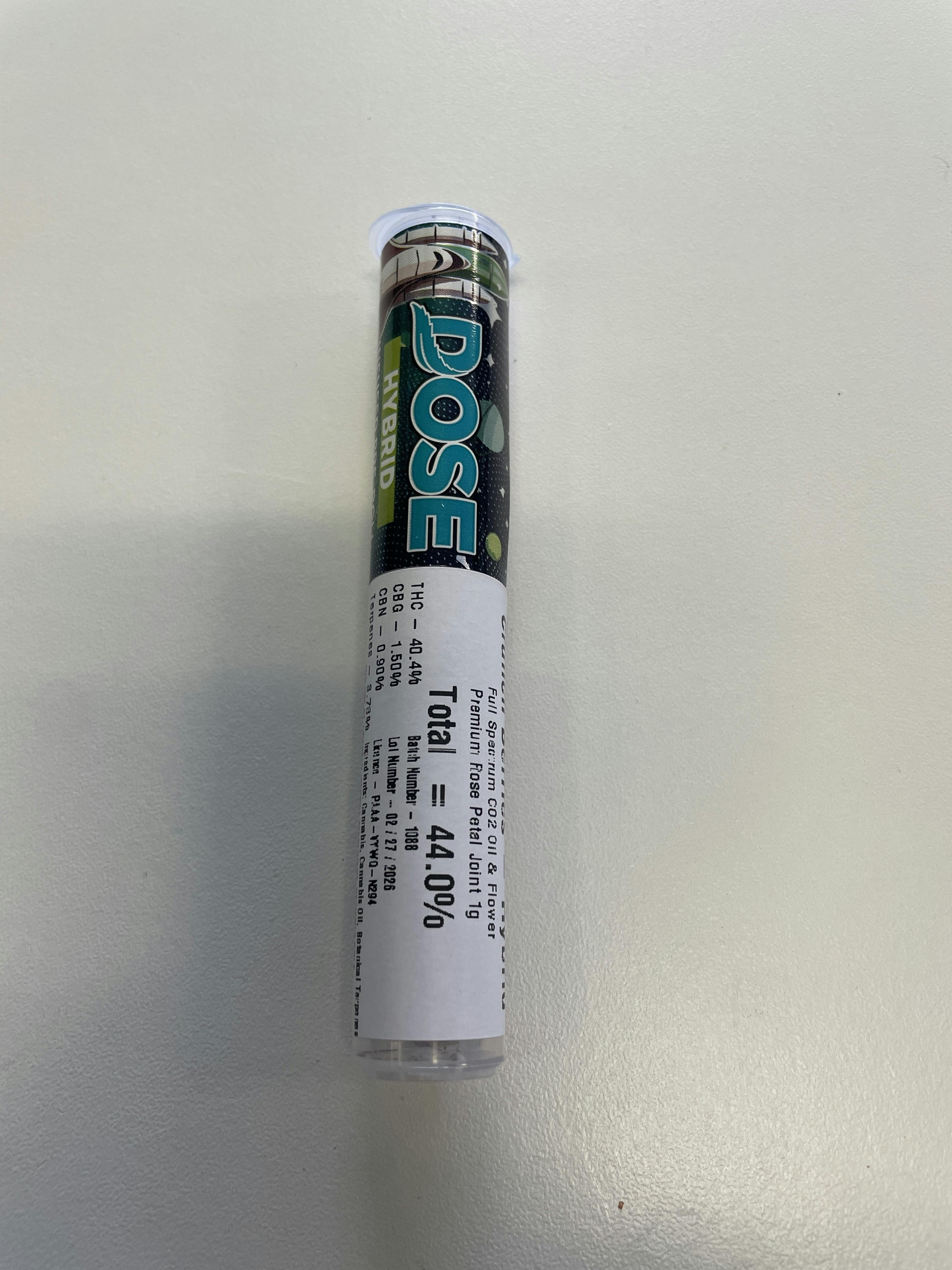 Dose -Crunch Berries 1g Rose Cone