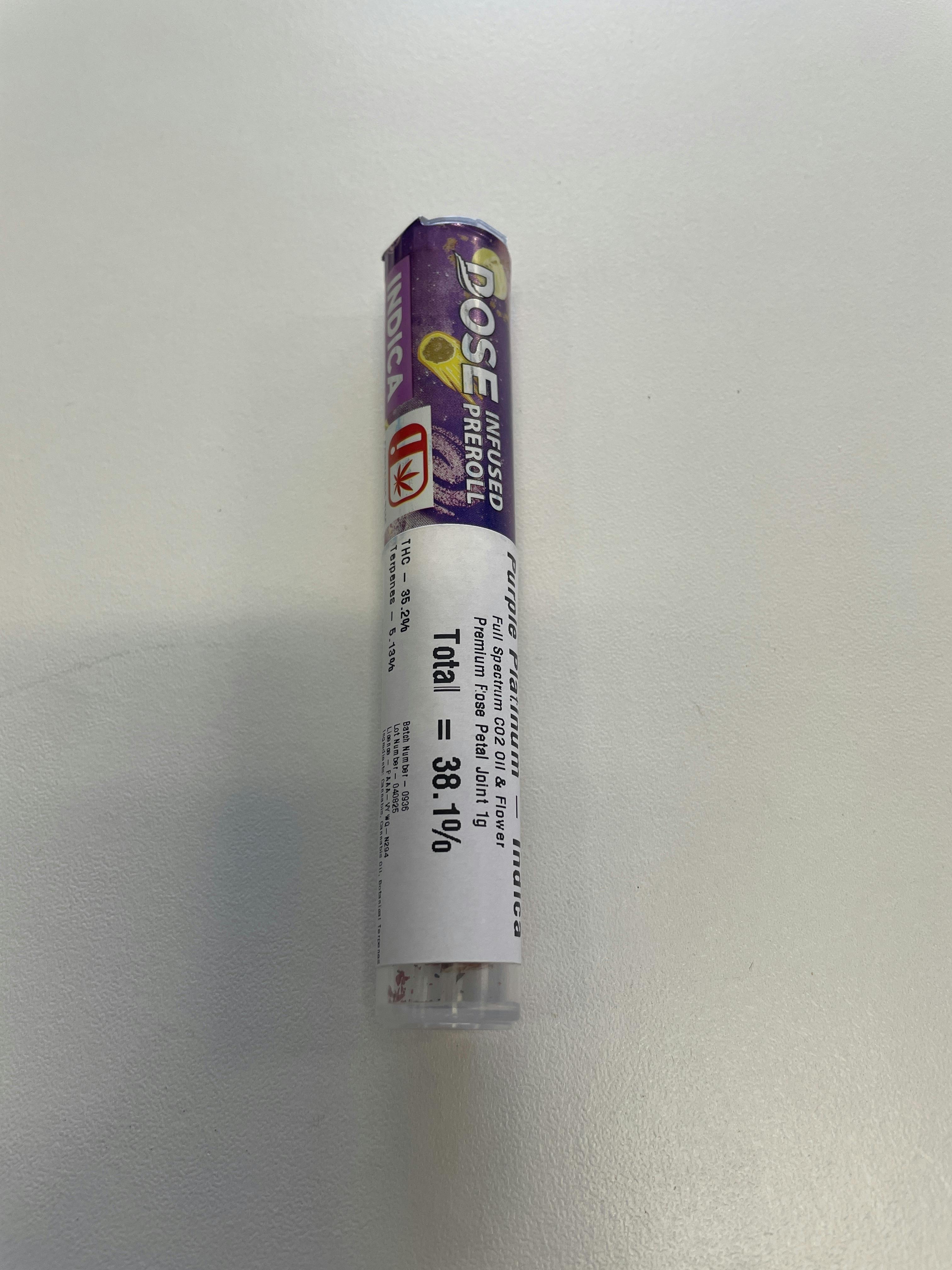 Dose -Purple Platinum Premium Rose Petal Joint 1g