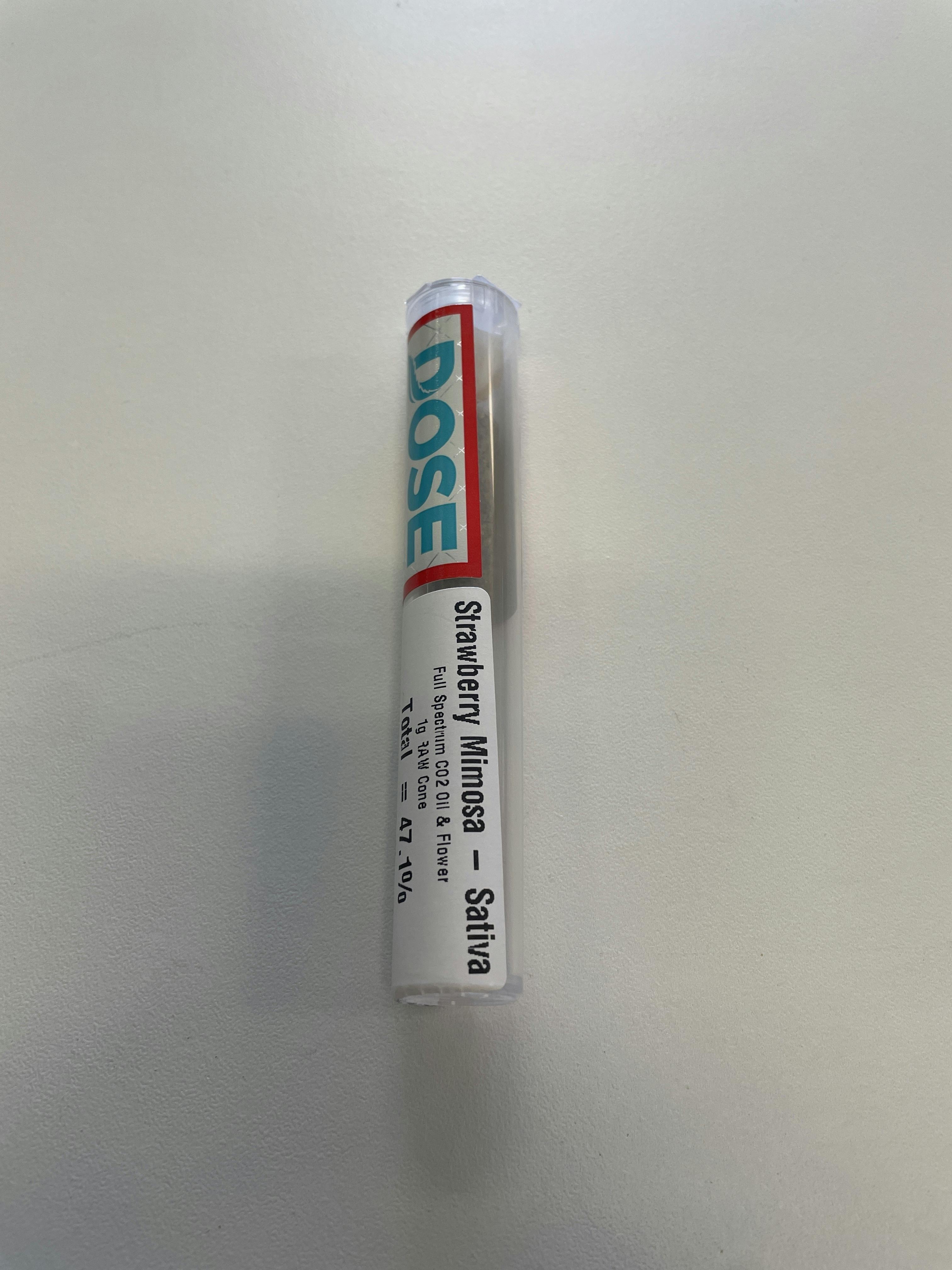 Dose -Strawberry Mimosa 1g Raw Cone
