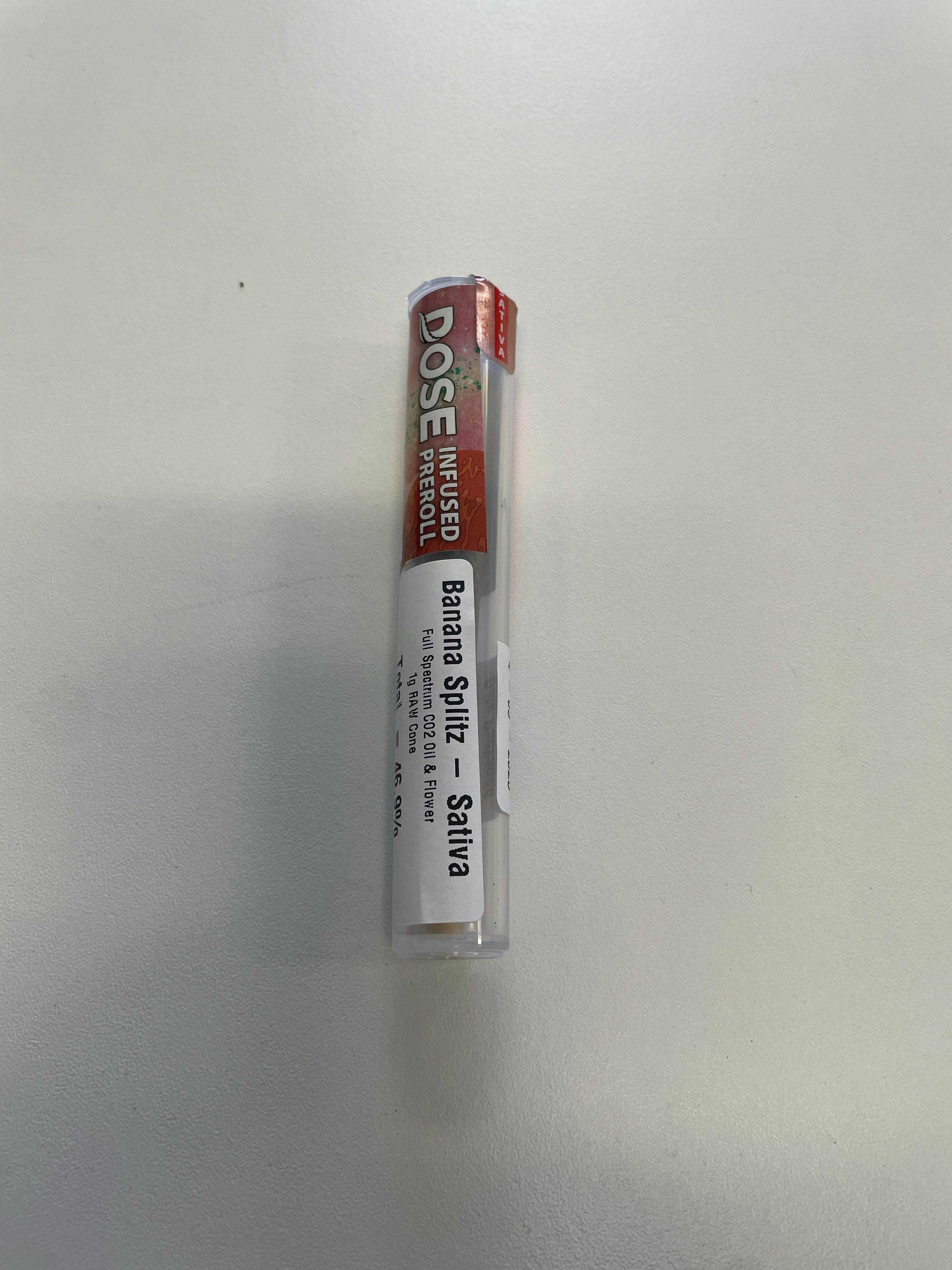 Dose -Banana Splitz 1g RAW Cone