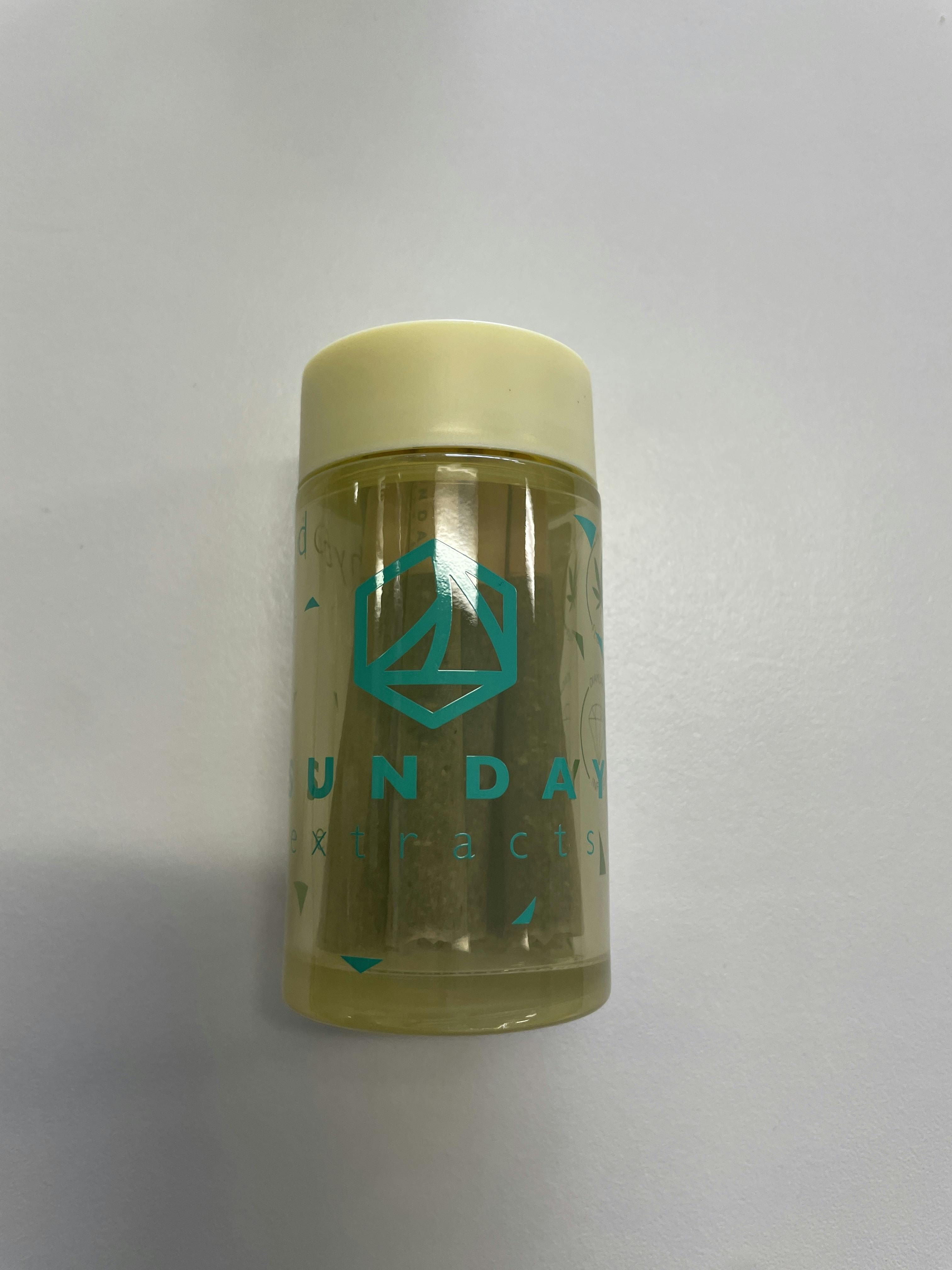 Pina Colada | Infused Joints | 0.75g each | 10pk by Sunday Extracts