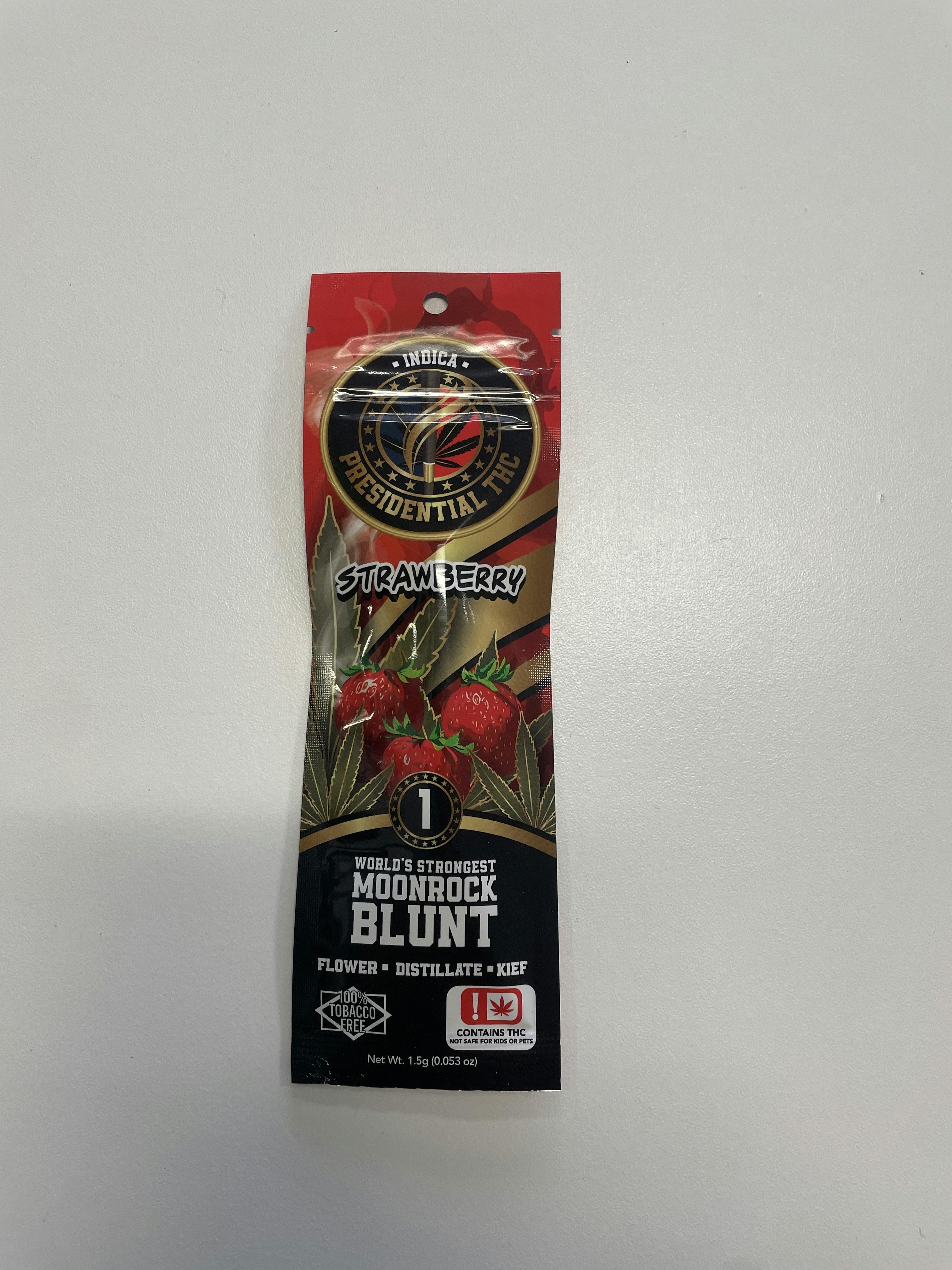 Strawberry | Moon Rock Infused Blunt | 1.5g by Presidential THC