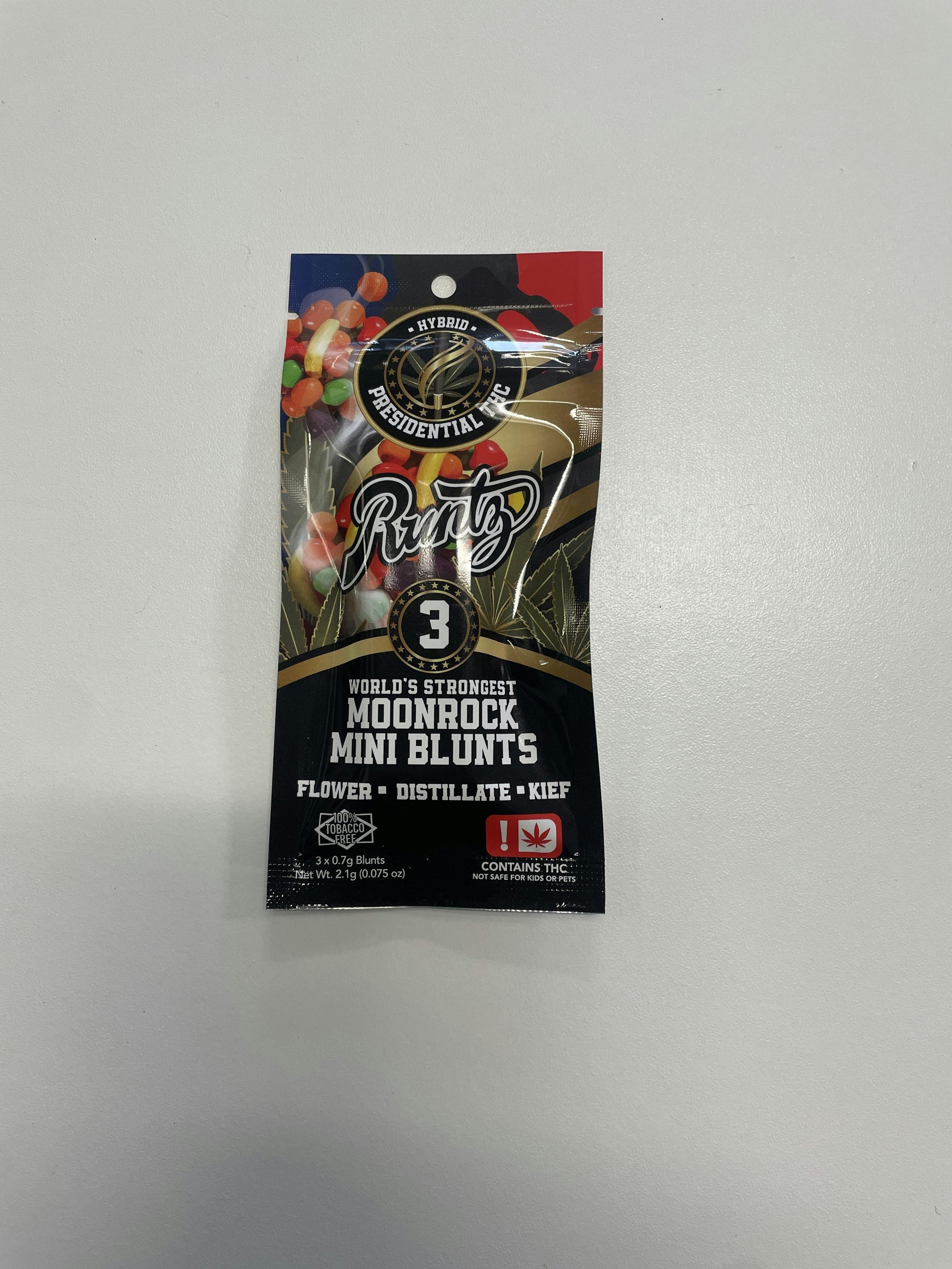 Runtz | Moon Rock Blunts Infused Minis | 0.7g each | 3pk by Presidential THC