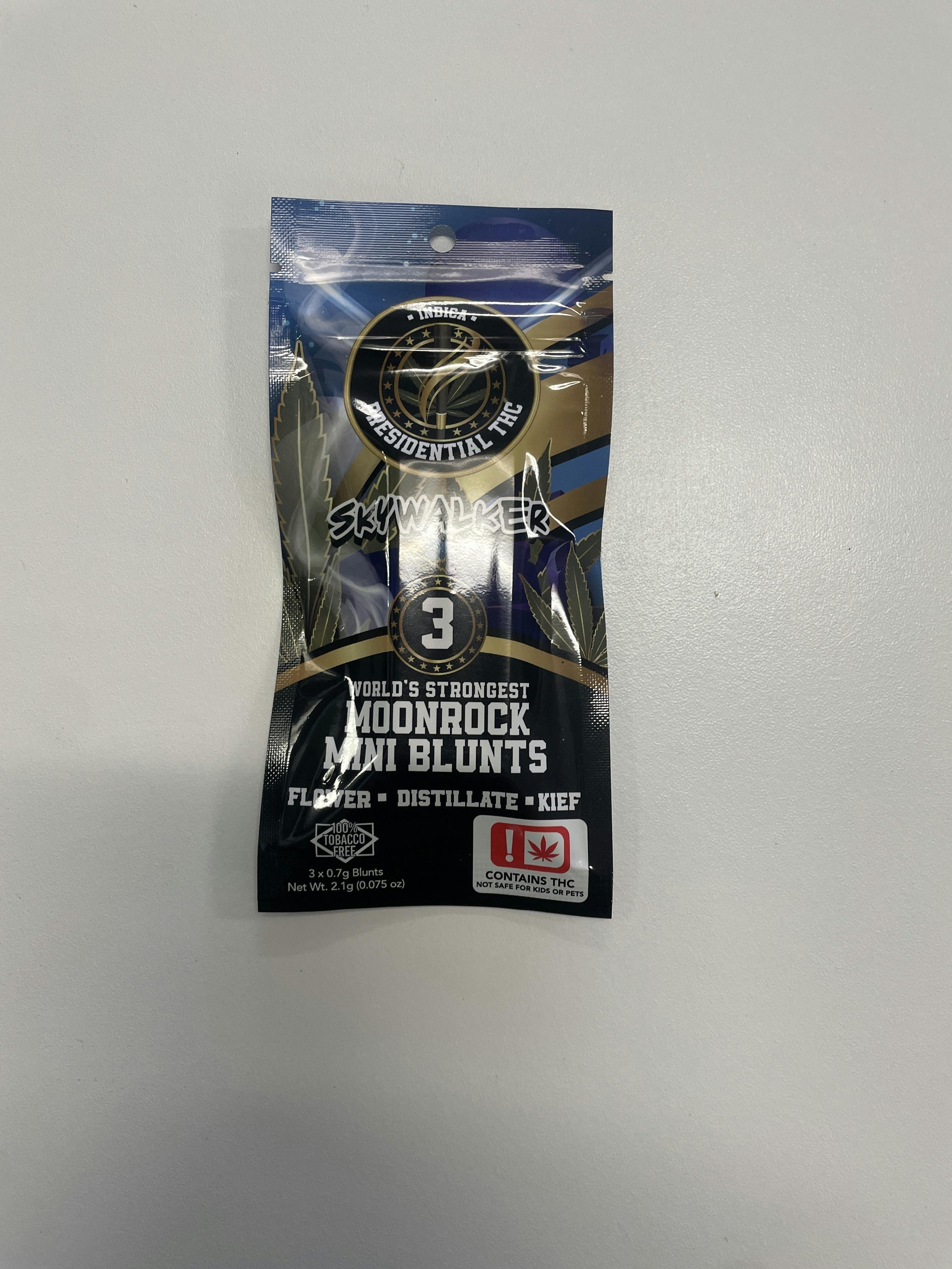 Skywalker | Moon Rock Blunts Infused Minis | 0.7g each | 3pk by Presidential THC