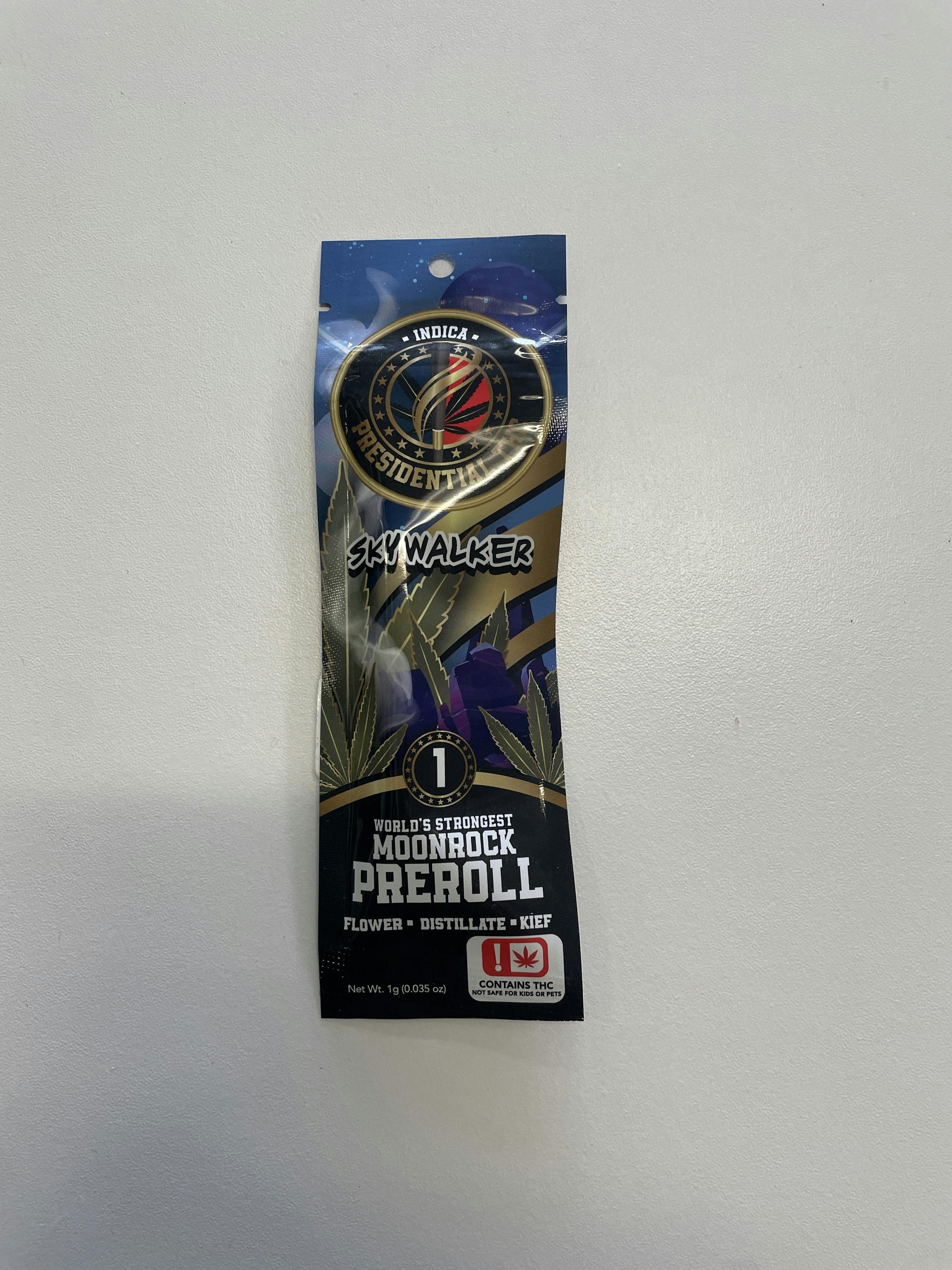 Skywalker | Moon Rock Preroll Infused Joint | 1g by Presidential THC