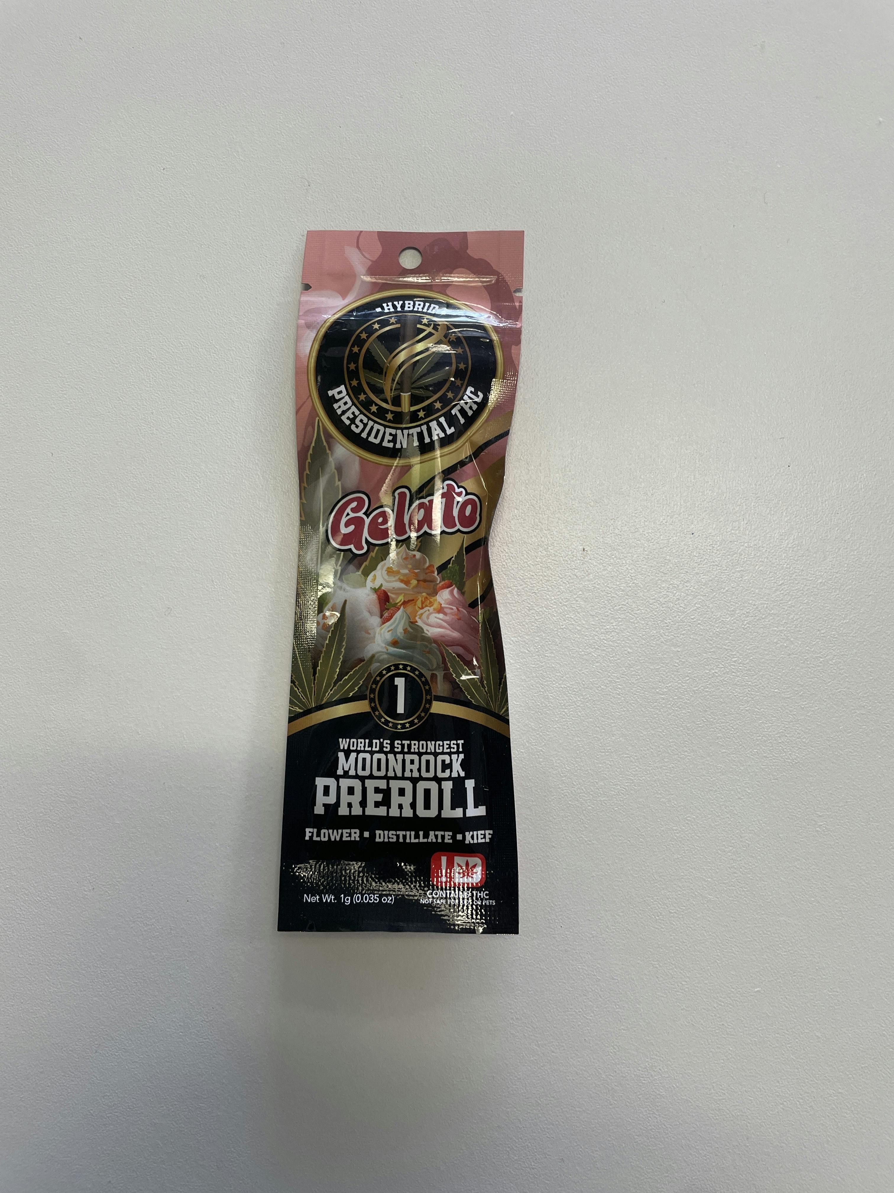Gelato | Moon Rock Preroll Infused Joint | 1g by Presidential THC