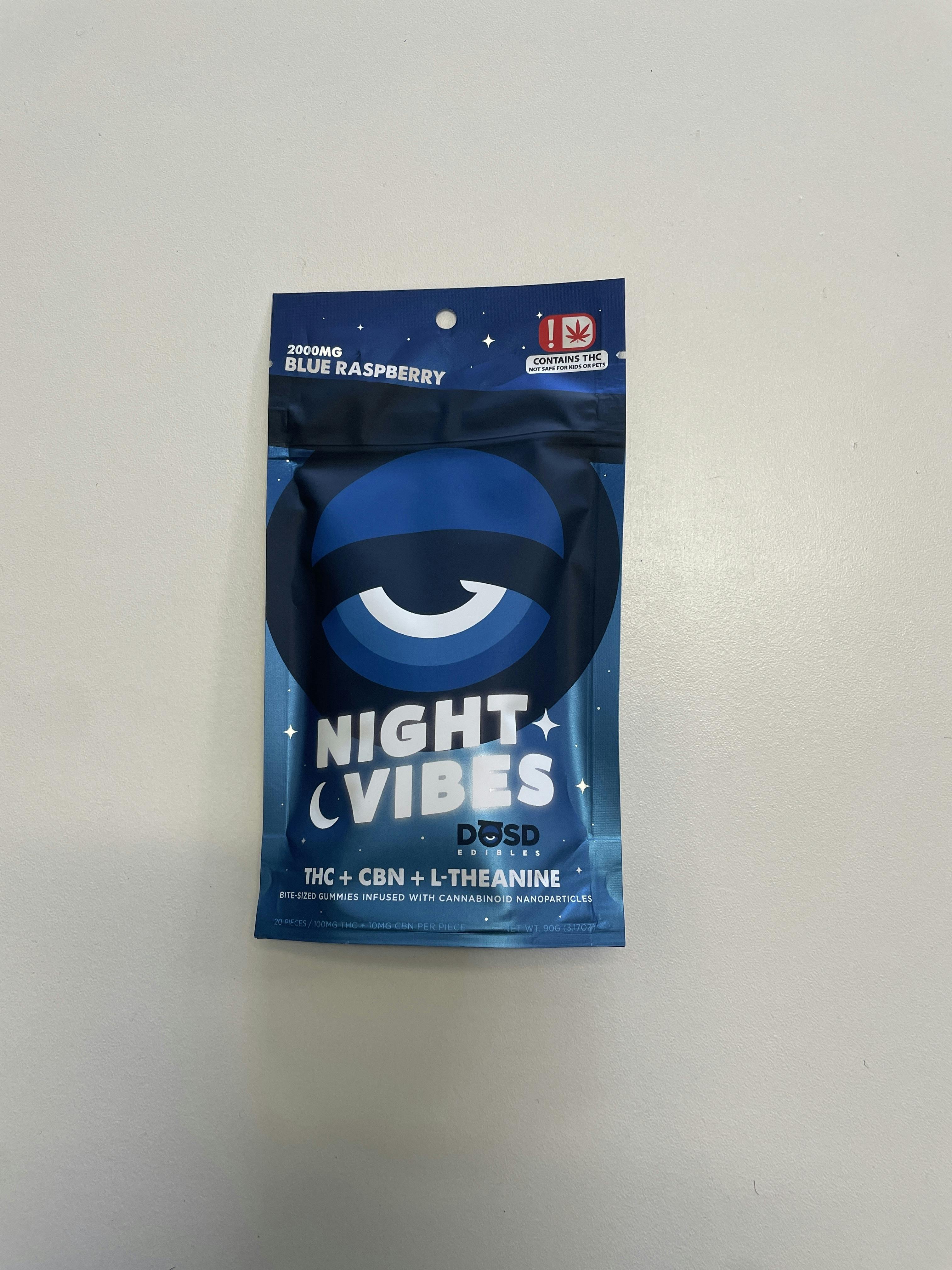 DOSD - Blue Raspberry - 2000mg NIGHT VIBES - 05671