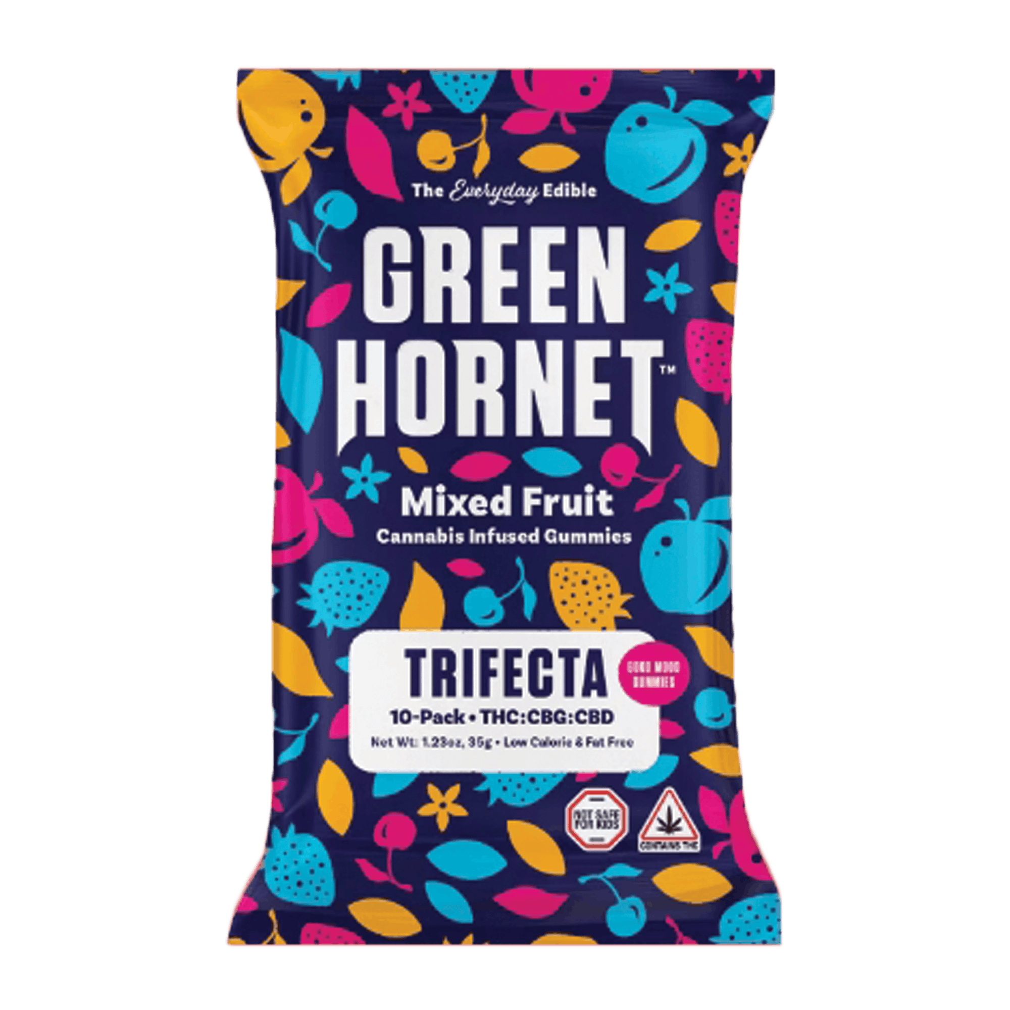 Trifecta Mixed Fruit Gummies | Gummies | 10pk | 10mg/ea by Green Hornet
