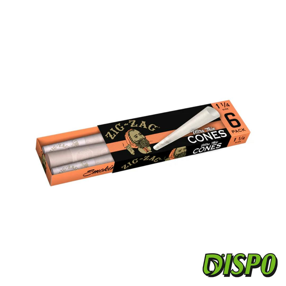 Zig Zag - Ultra Thin 1 1/4 Cones 6pk
