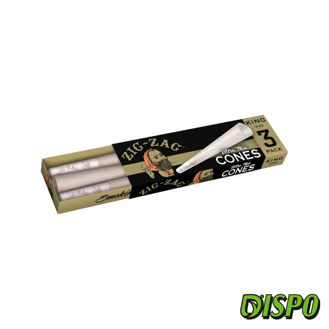 Zig Zag - Ultra Thin King Size 3 Pack Cones