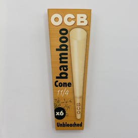 OCB Bamboo 1 1/4 Unbleached Cones