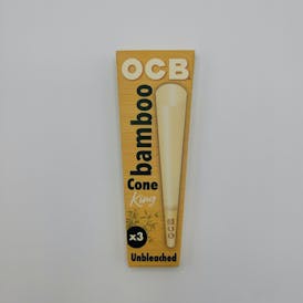 OCB Bamboo King Sized Cones 3 pack