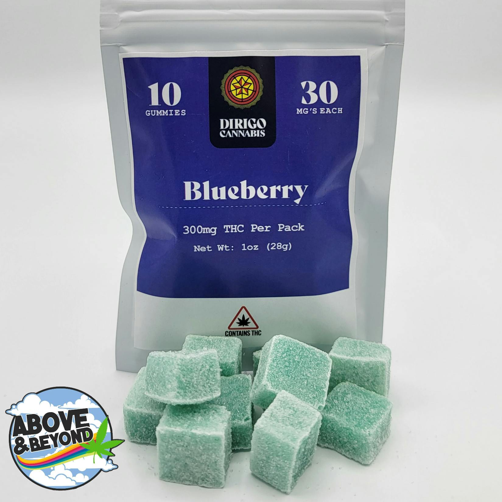Dirigo - 300mg Full Spectrum Gummies - Blueberry