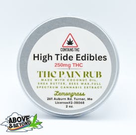 High Tide - Lemongrass Pain Rub 250mg Full Spectrum THC