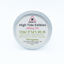 High Tide - Lemongrass Pain Rub 1000mg THC