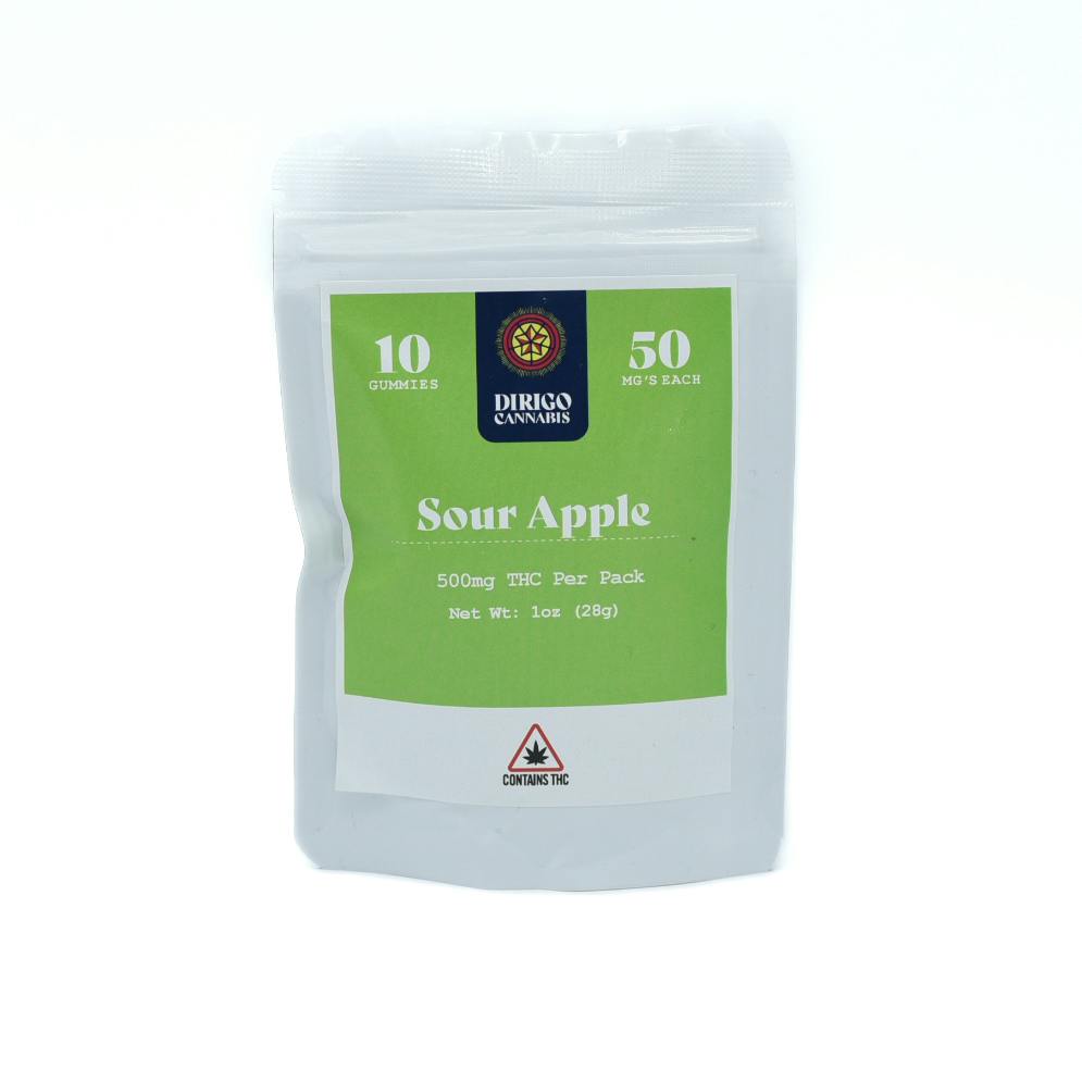 Sour Apple Gummies | Gummies | 10pk | 50mg/ea