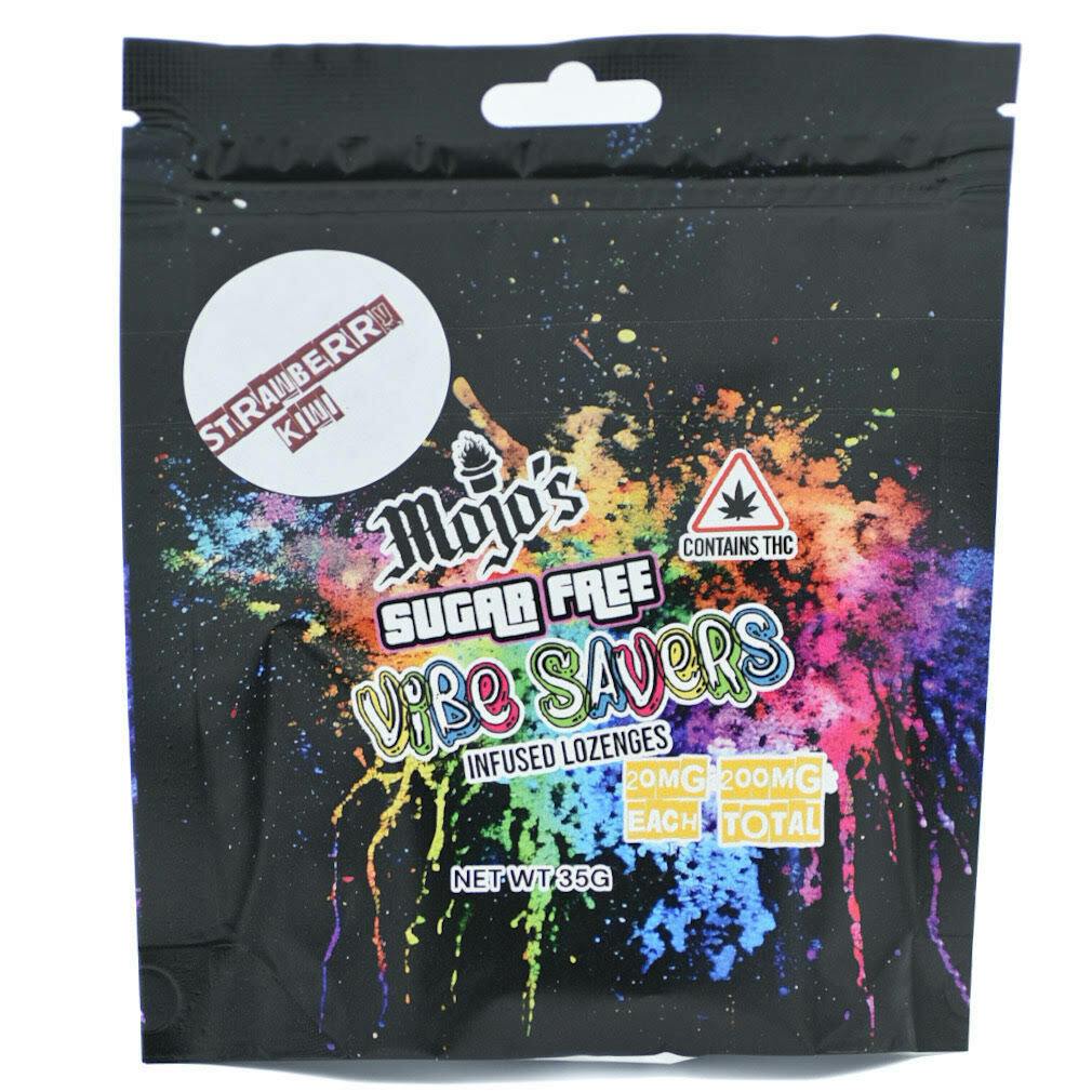 Mojo Sugar Free Strawberry Kiwi Lozenges 200mg