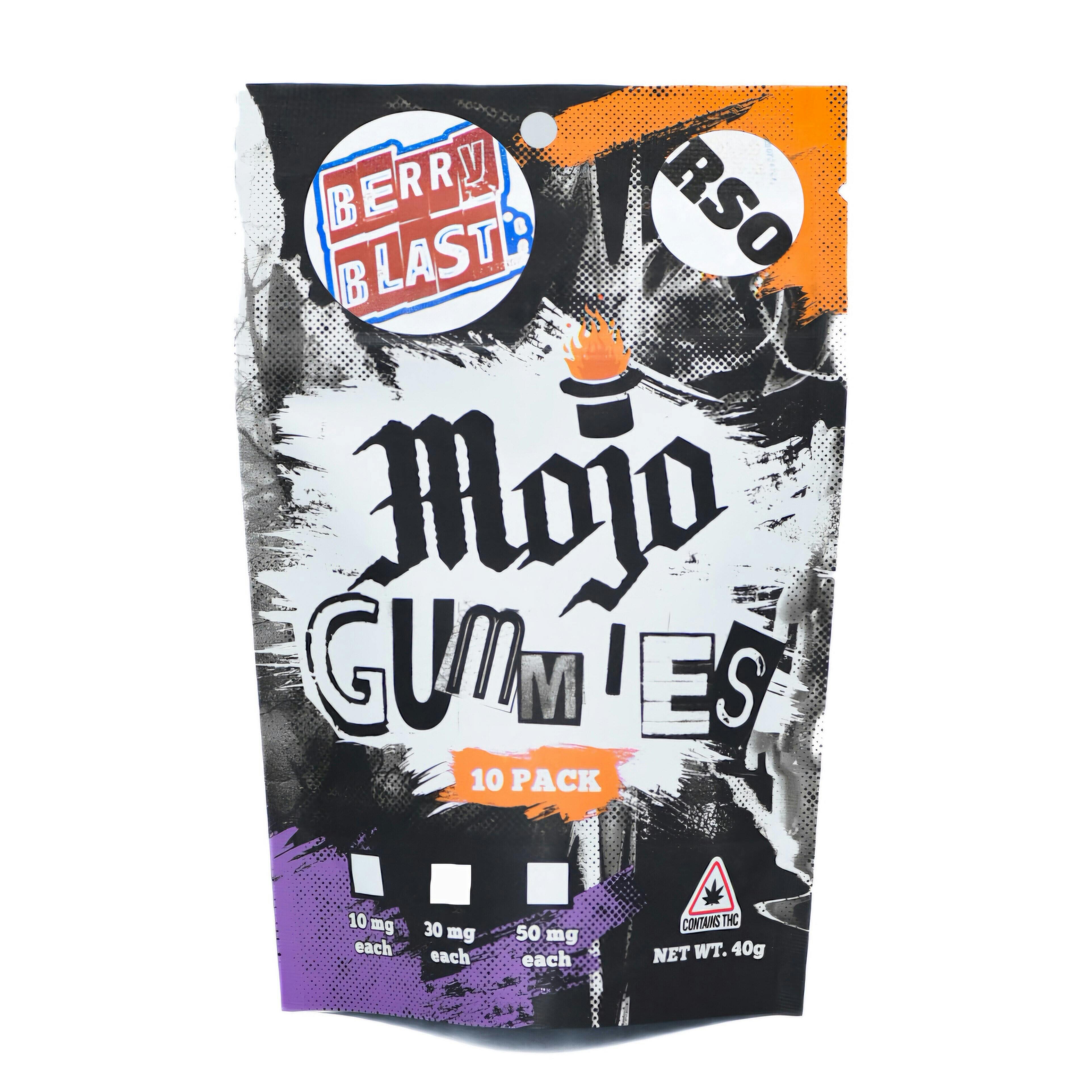 Mojo Medibles | Berry Blast Gummies | 300mg | 10ct | 30mg/ea by Mojo Medibles