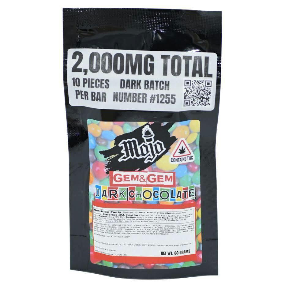 Mojo 2000mg Chocolate Bar - Dark M&M