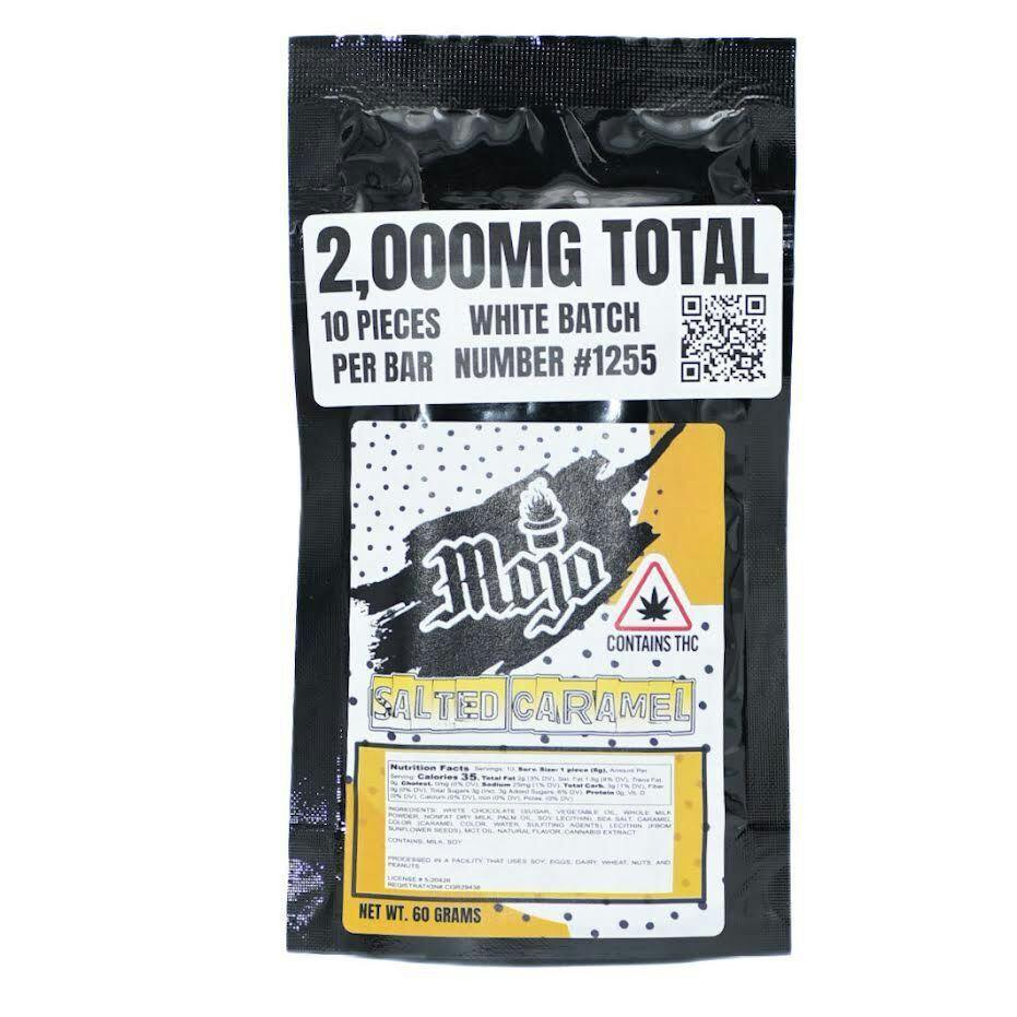 Mojo 2000mg Chocolate Bar - Milk Salted Caramel