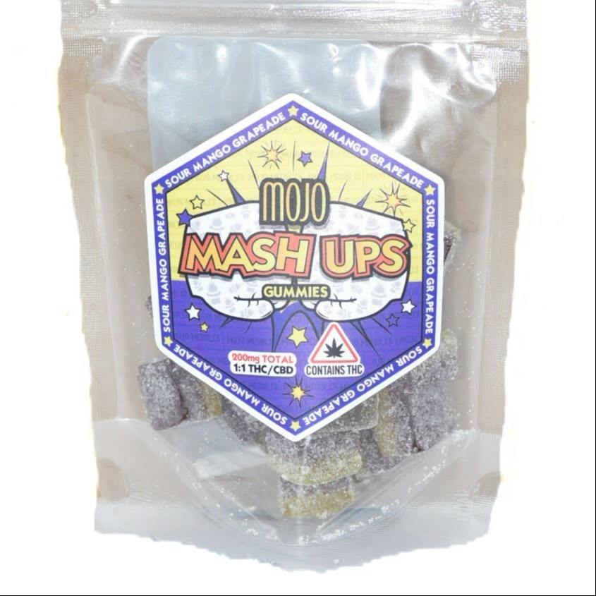 MOJO Mash Ups 1:1 Low Dose Gummies- SOUR MANGO GRAPEADE by Mojo Medibles