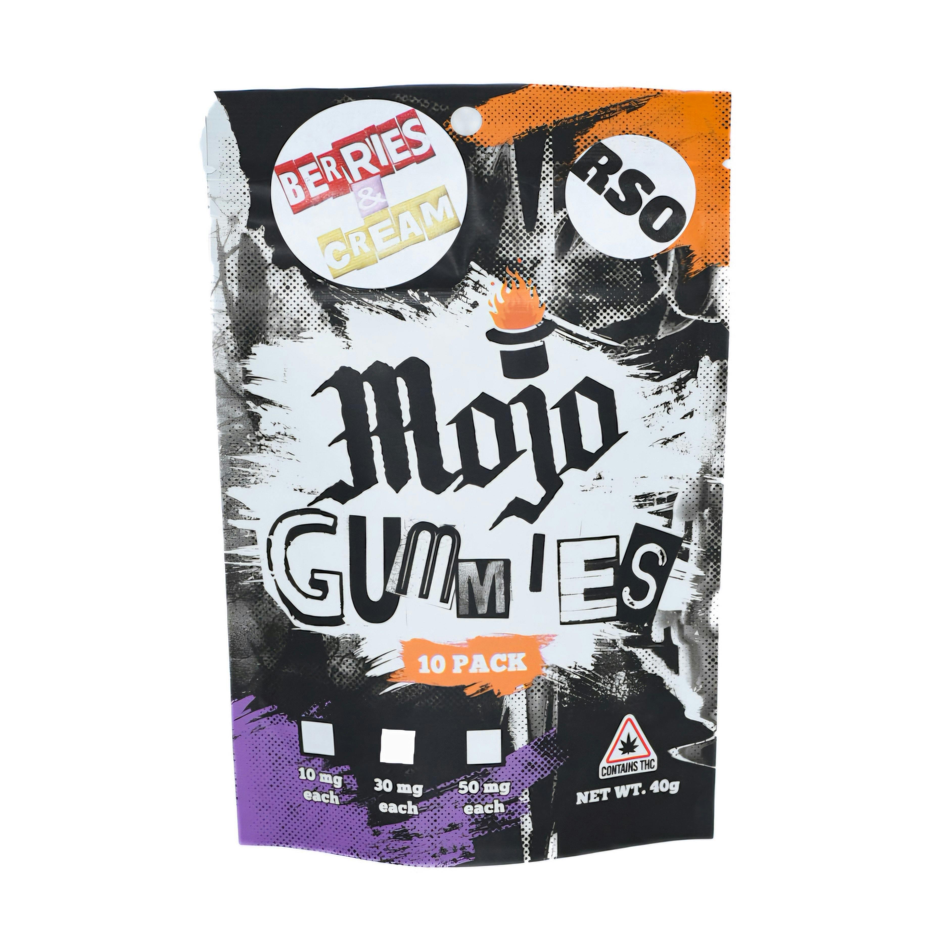 Mojo Medibles | Berries & Cream Gummies | 300mg | 10ct | 30mg/ea by Mojo Medibles