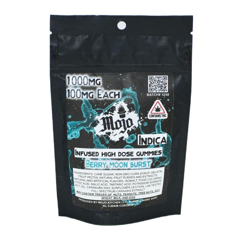 Mojo 1000mg Indica Gummies - Berry Moon Burst