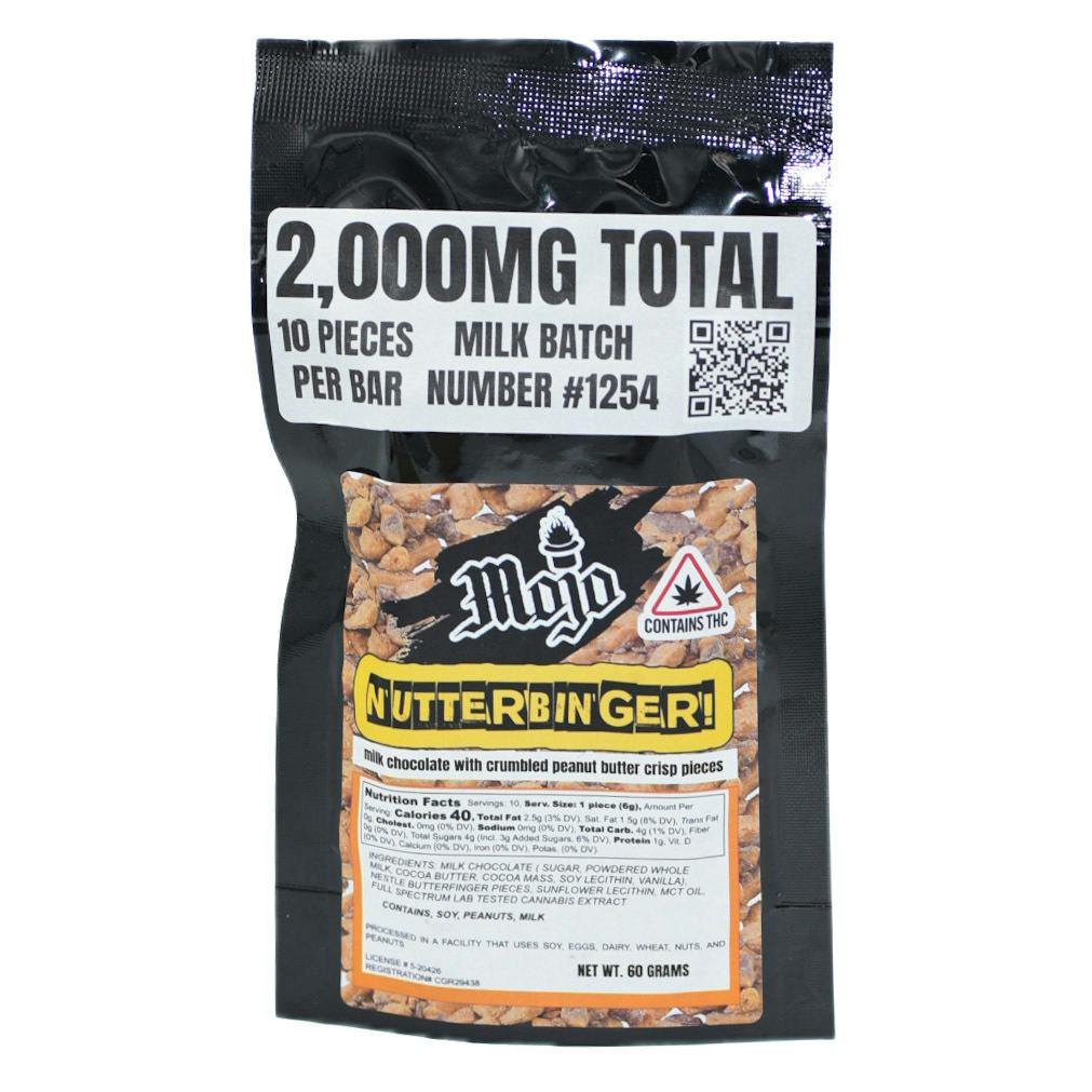 Mojo 2000mg Chocolate Bar - Milk Butterfinger