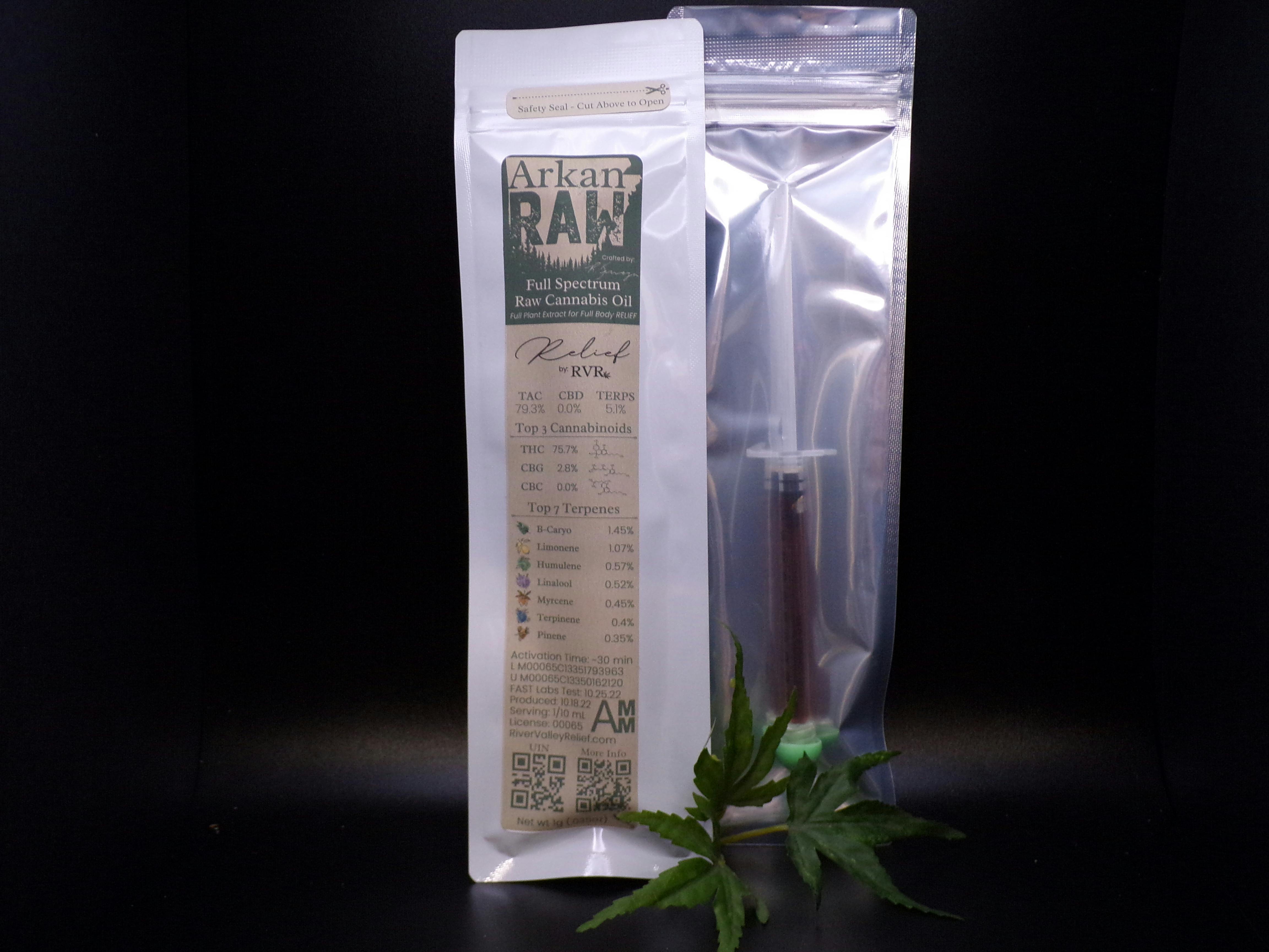 ArkanRAW Full Spectrum Raw Cannabis Oil