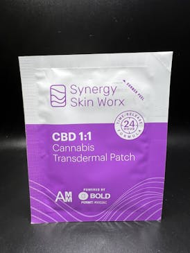 Synergy Skin Worx - CBD 1:1 Cannabis Transdermal Patch