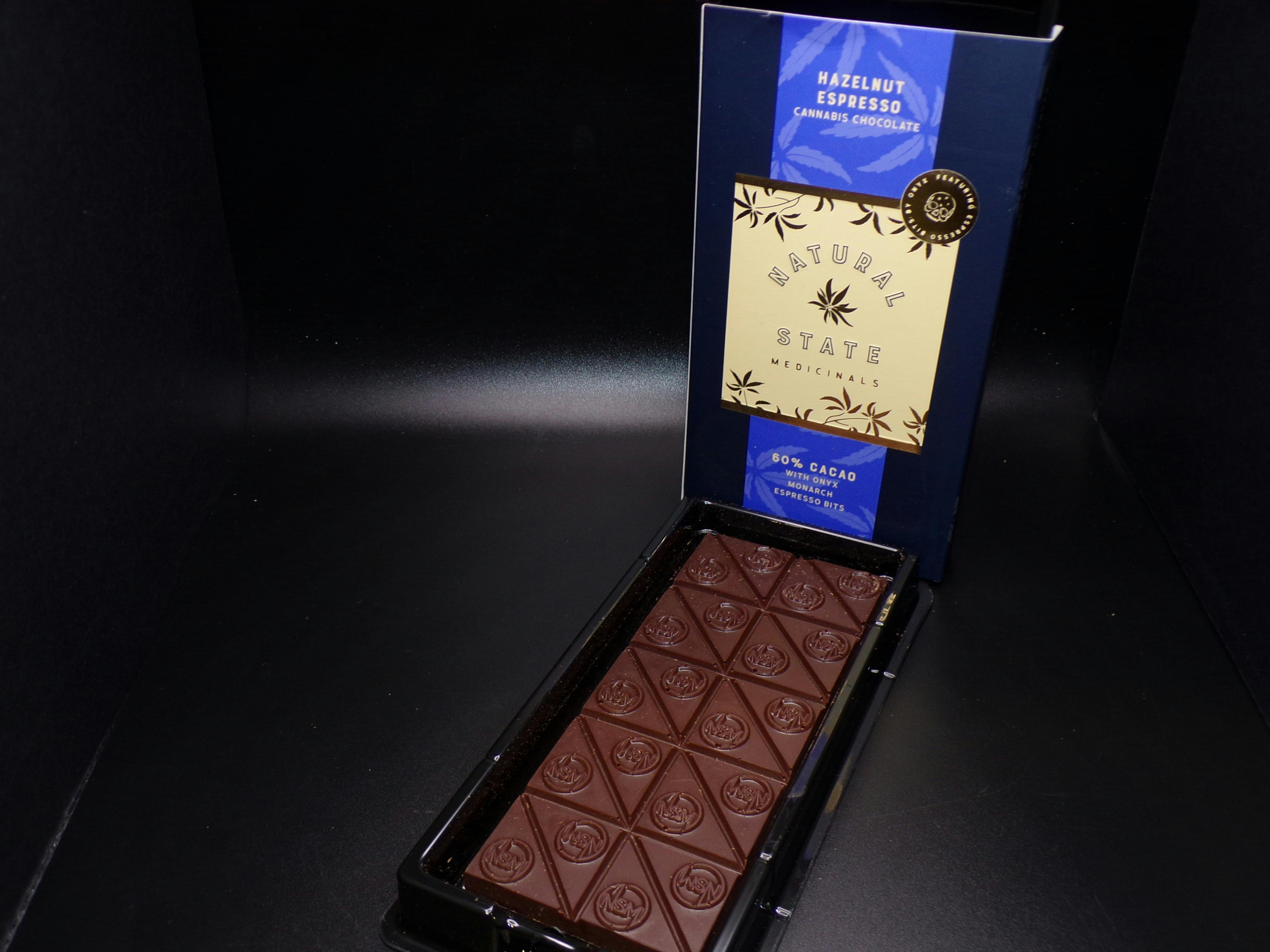 Natural State Medicinals - 200mg Hazelnut Espresso Dark Chocolate Bark