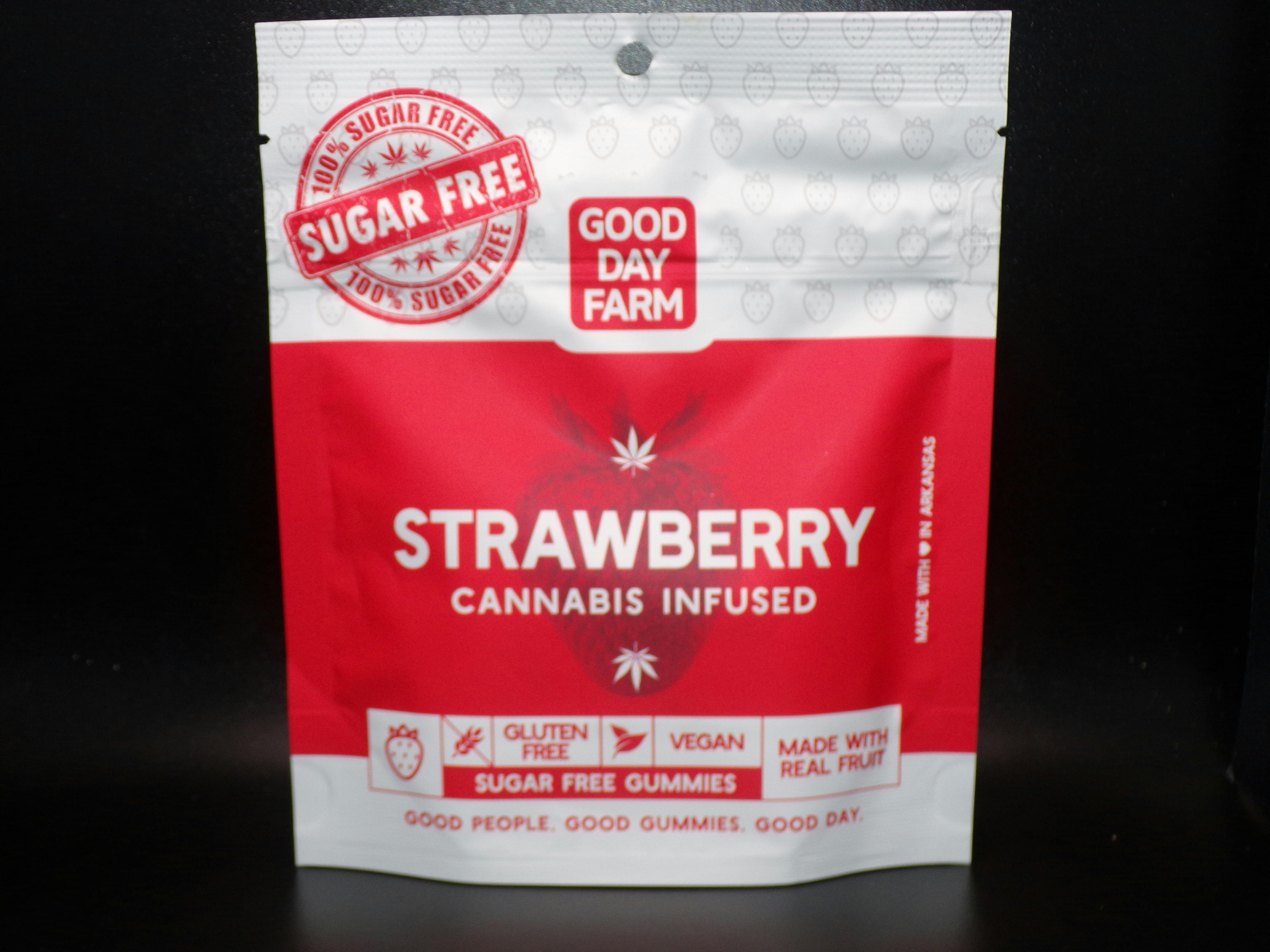 Good Day Farm - 100mg Sugar Free Strawberry Gummies