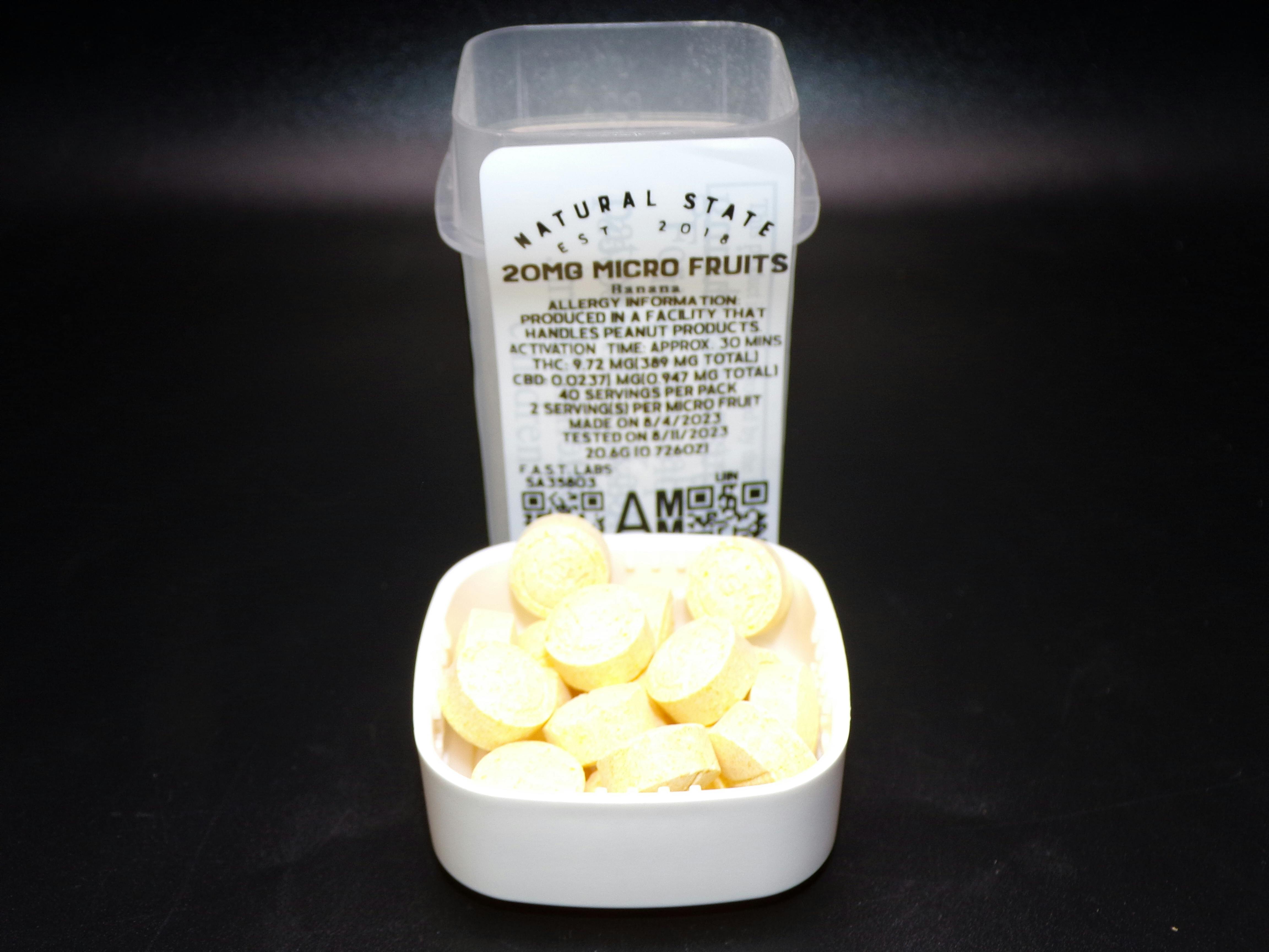 Natural State Medicinals - 400mg Banana Micro Fruits