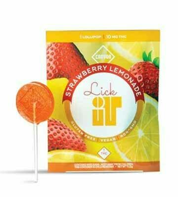Canyon Cultivation | Lick It Strawberry Lemonade Lollipop | 10mg