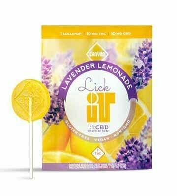 Canyon Cultivation | 1:1 Lick It Lavender Lemonade Lollipop | 10mg:10mg